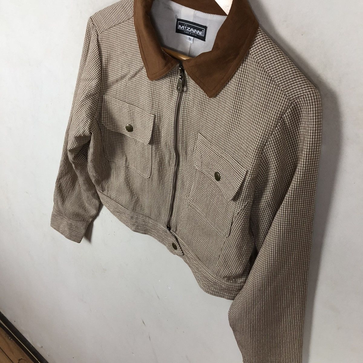Vintage CROPPED ZIPPER JACKET MIZANNE MADE IN USA NICE DESIGN Size US S / EU 44-46 / 1 - 4 Thumbnail