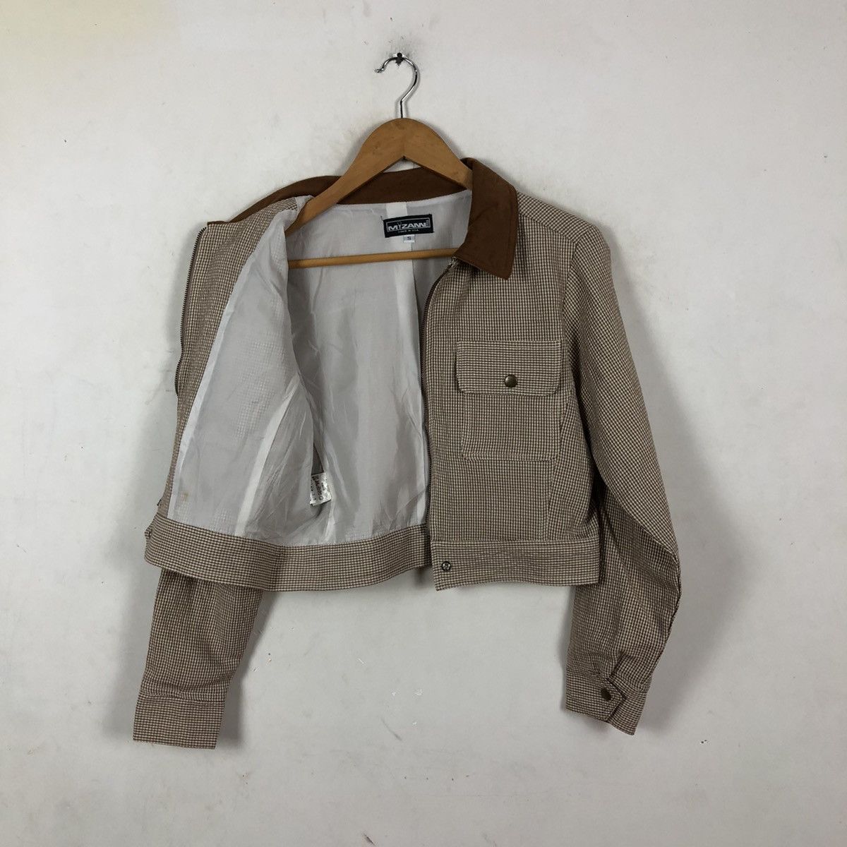 Vintage CROPPED ZIPPER JACKET MIZANNE MADE IN USA NICE DESIGN Size US S / EU 44-46 / 1 - 7 Thumbnail