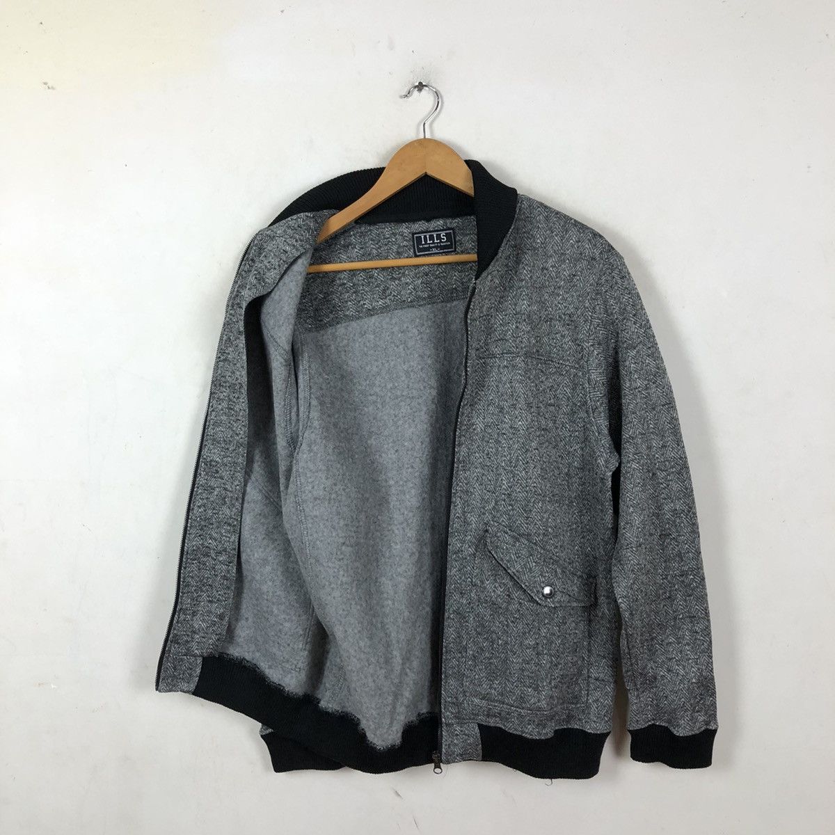 Japanese Brand ILLS ZIPPER VARSITY JACKET Size US XL / EU 56 / 4 - 11 Thumbnail