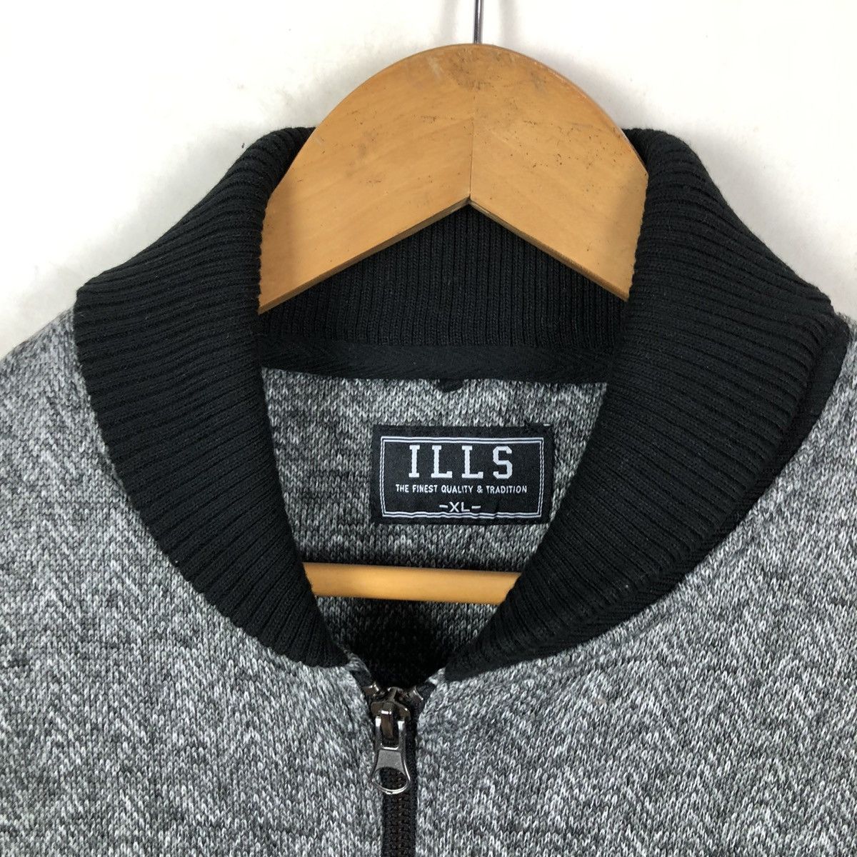 Japanese Brand ILLS ZIPPER VARSITY JACKET Size US XL / EU 56 / 4 - 7 Thumbnail