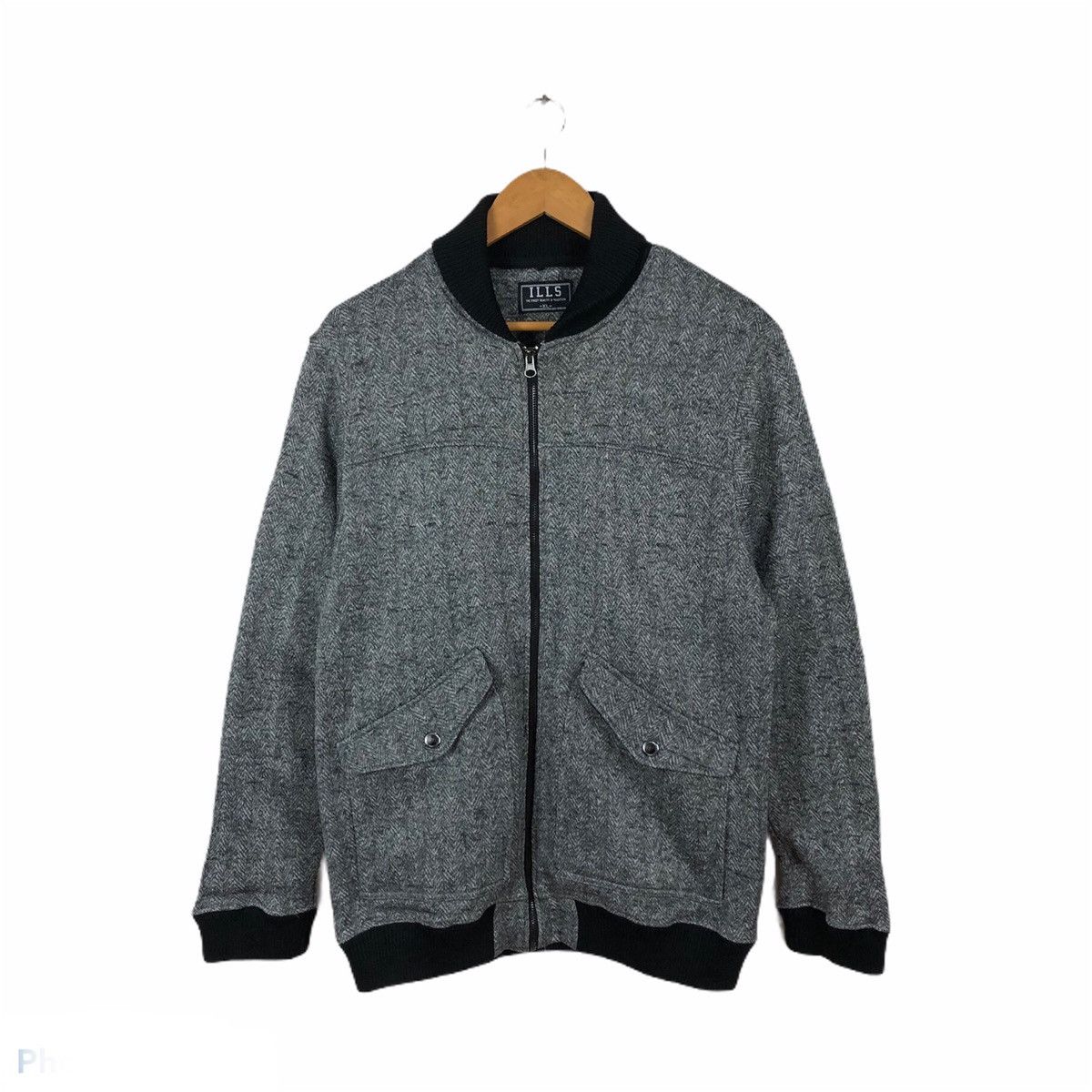 Japanese Brand ILLS ZIPPER VARSITY JACKET Size US XL / EU 56 / 4 - 1 Thumbnail