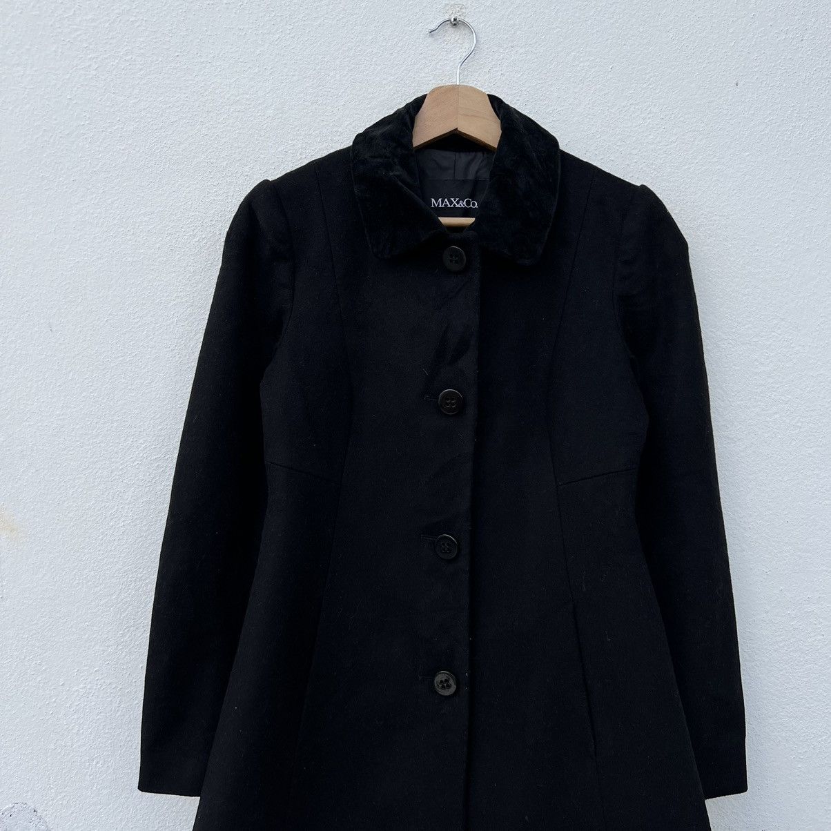 Vintage ULTIMATE BLACK LONG JACKET MAX &CO Size US M / EU 48-50 / 2 - 3 Thumbnail