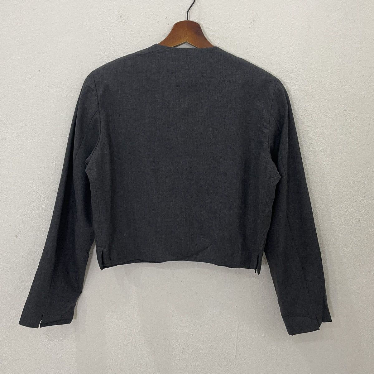 agnes b. Vintage Agnes B Tweed Jacket Size L / US 10 / IT 46 - 7 Thumbnail