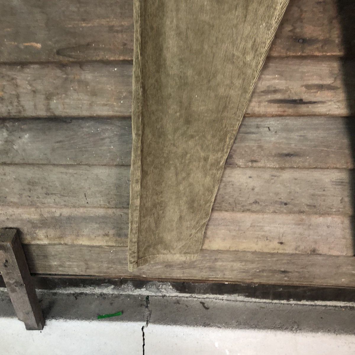 White Sand Brown distressed Corduroy Pants #7073