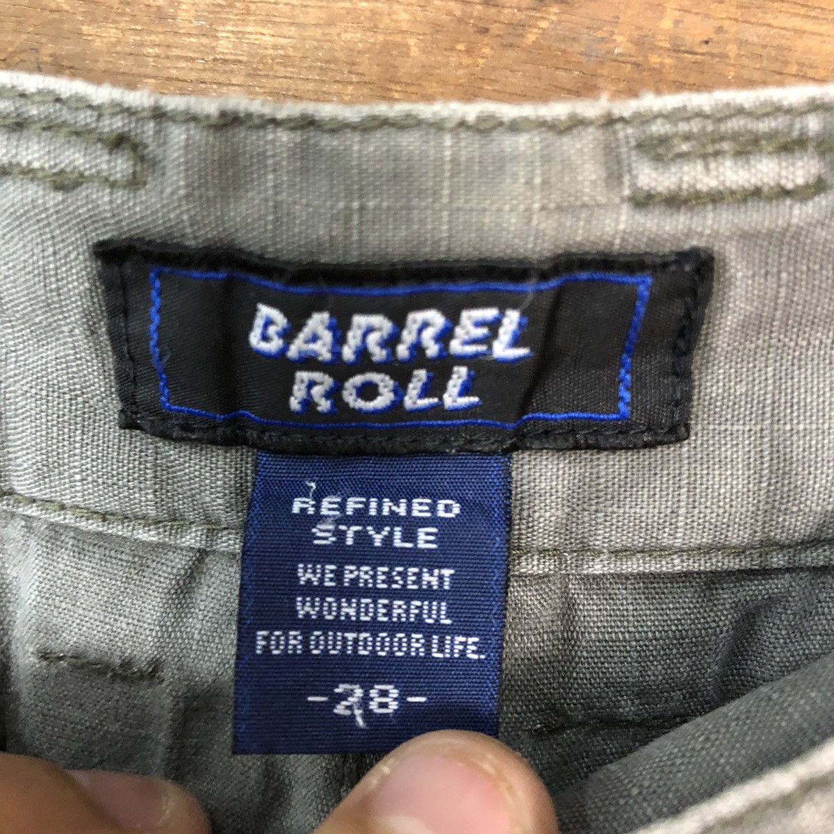 Japanese Brand Barbel Boy Grey faded distressed tactical CArgo Pants #5379 Size US 29 - 14 Thumbnail