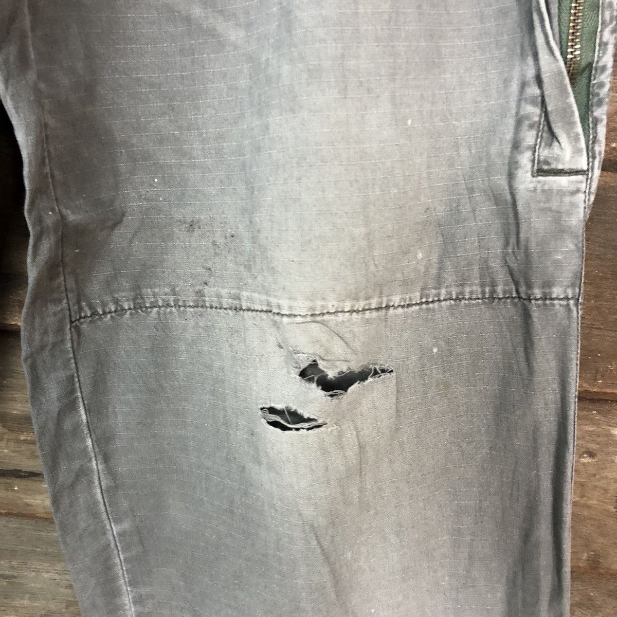 Japanese Brand Barbel Boy Grey faded distressed tactical CArgo Pants #5379 Size US 29 - 5 Thumbnail