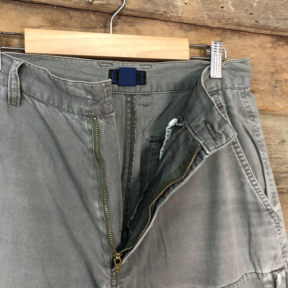 Japanese Brand Barbel Boy Grey faded distressed tactical CArgo Pants #5379 Size US 29 - 9 Thumbnail