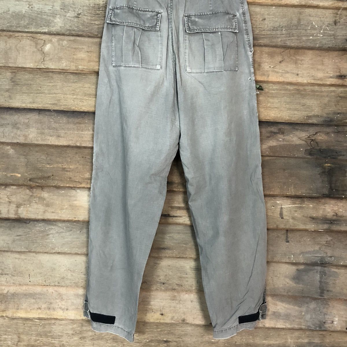 Japanese Brand Barbel Boy Grey faded distressed tactical CArgo Pants #5379 Size US 29 - 12 Thumbnail