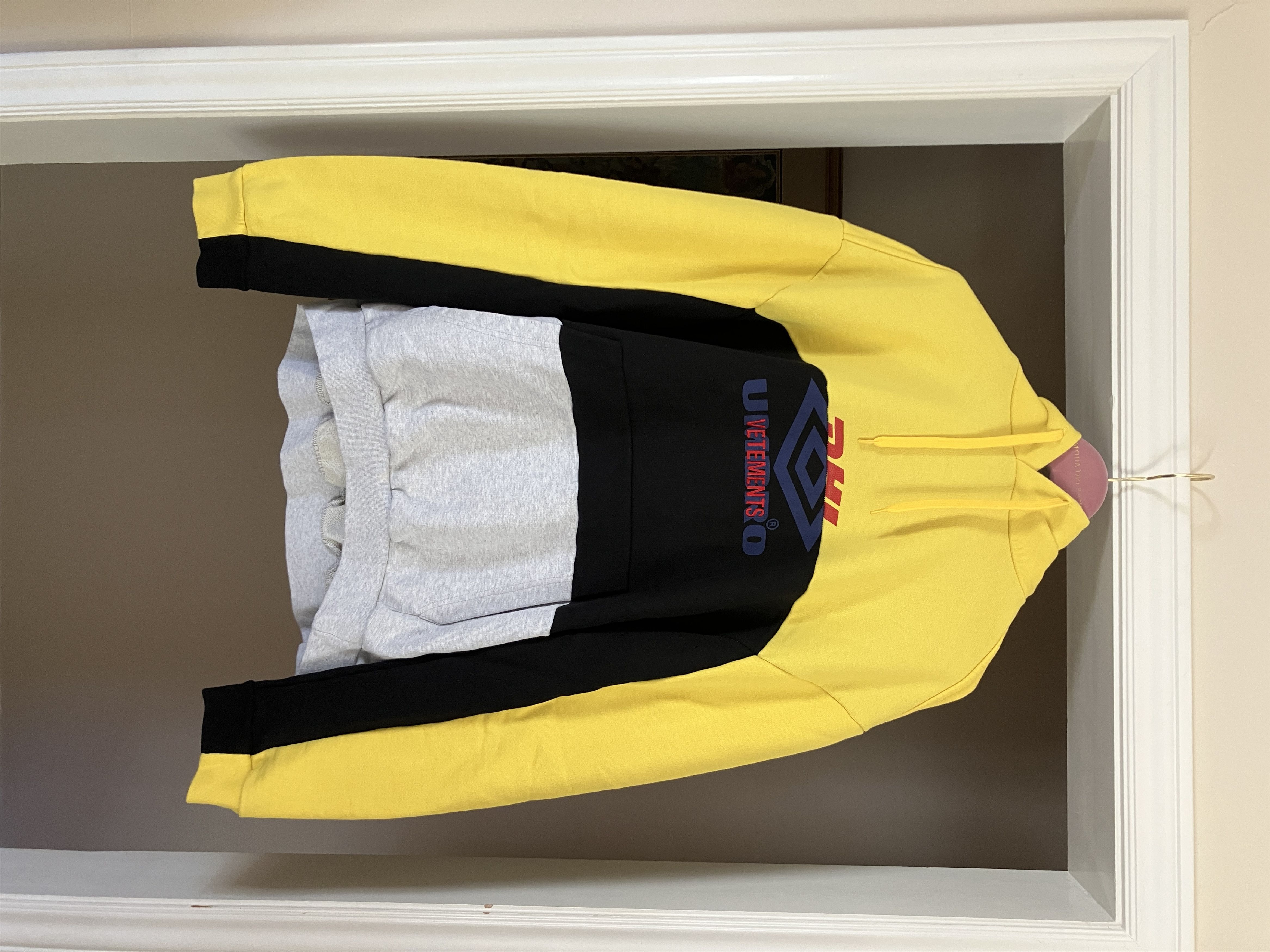 image of Dhl x Umbro 2018 Hong Kong Exclusive Reconstructed Hoodie, Men's (Size XS)