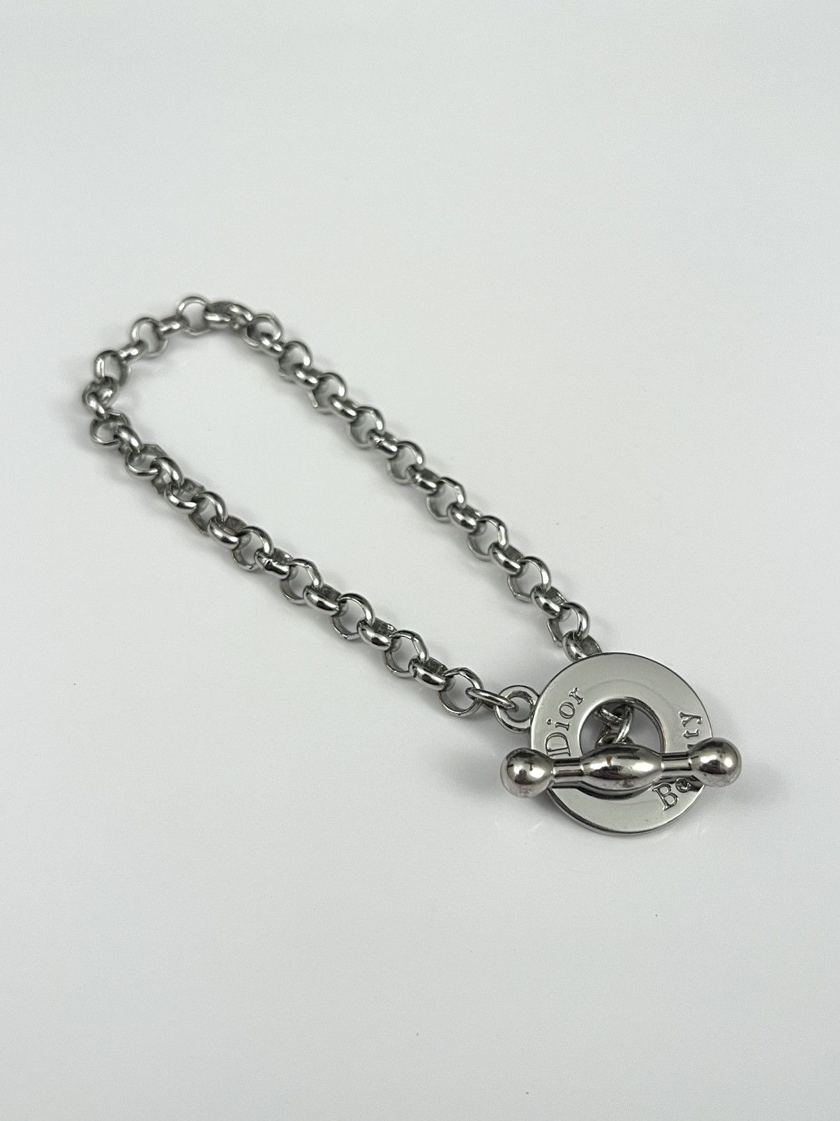 Dior Christian Dior Silver Plated Link Bracelet Size ONE SIZE - 2 Thumbnail