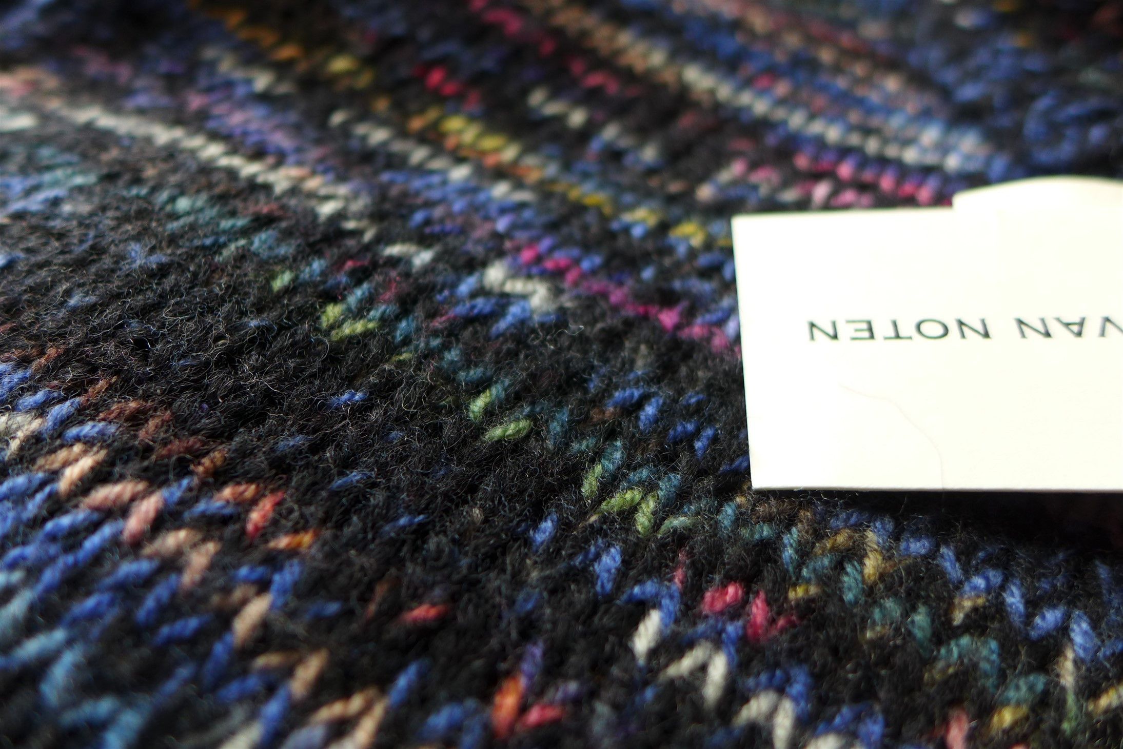 Dries Van Noten Dries Van Noten FW19 Tanish Sweater - Black Marled Wool Size US M / EU 48-50 / 2 - 20 Thumbnail