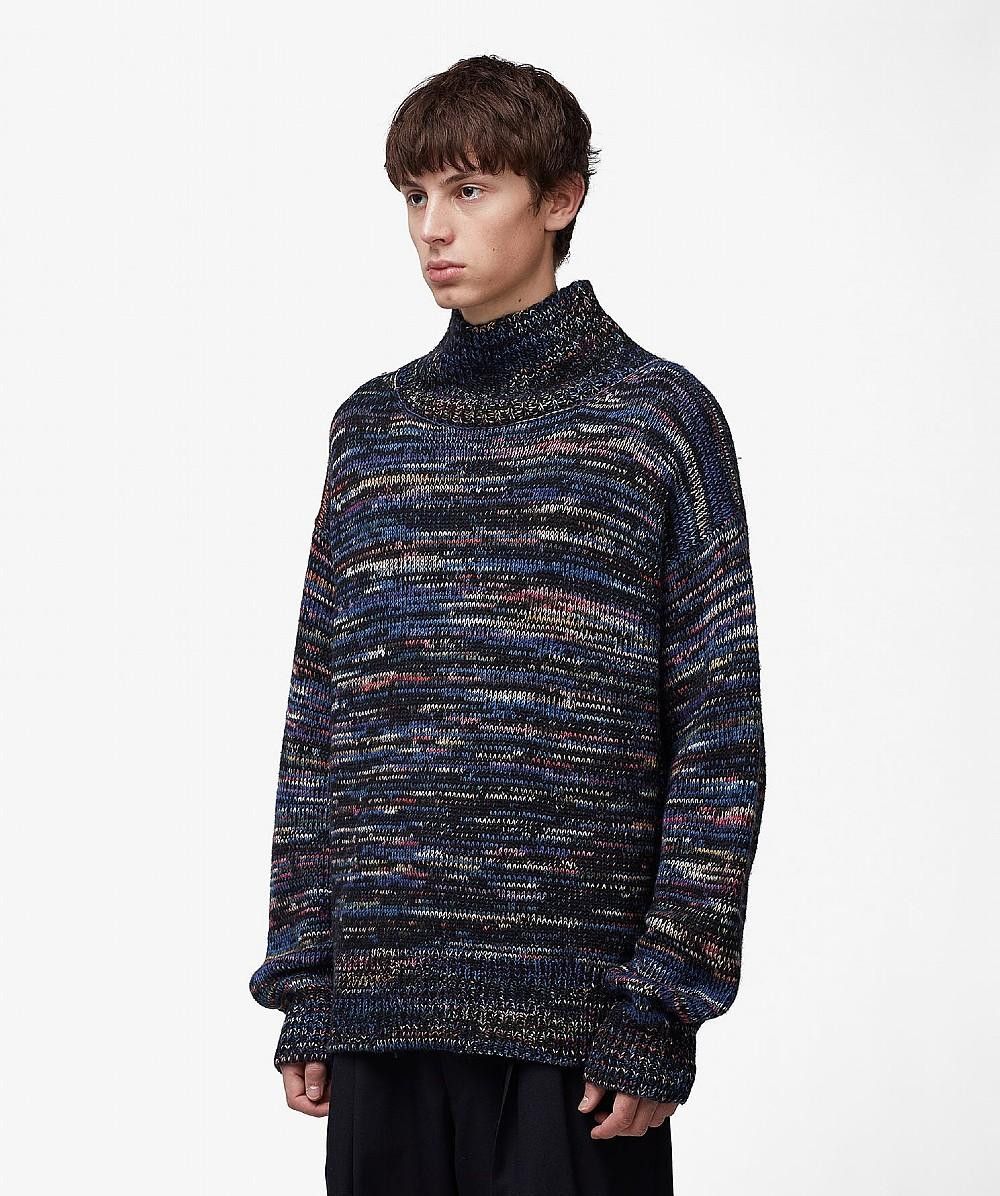 Dries Van Noten Dries Van Noten FW19 Tanish Sweater - Black Marled Wool Size US M / EU 48-50 / 2 - 2 Thumbnail