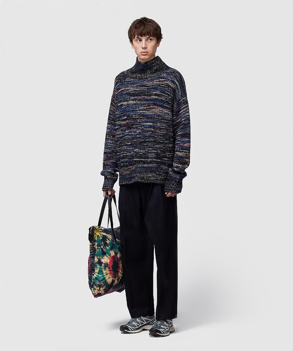 Dries Van Noten Dries Van Noten FW19 Tanish Sweater - Black Marled Wool Size US M / EU 48-50 / 2 - 5 Thumbnail