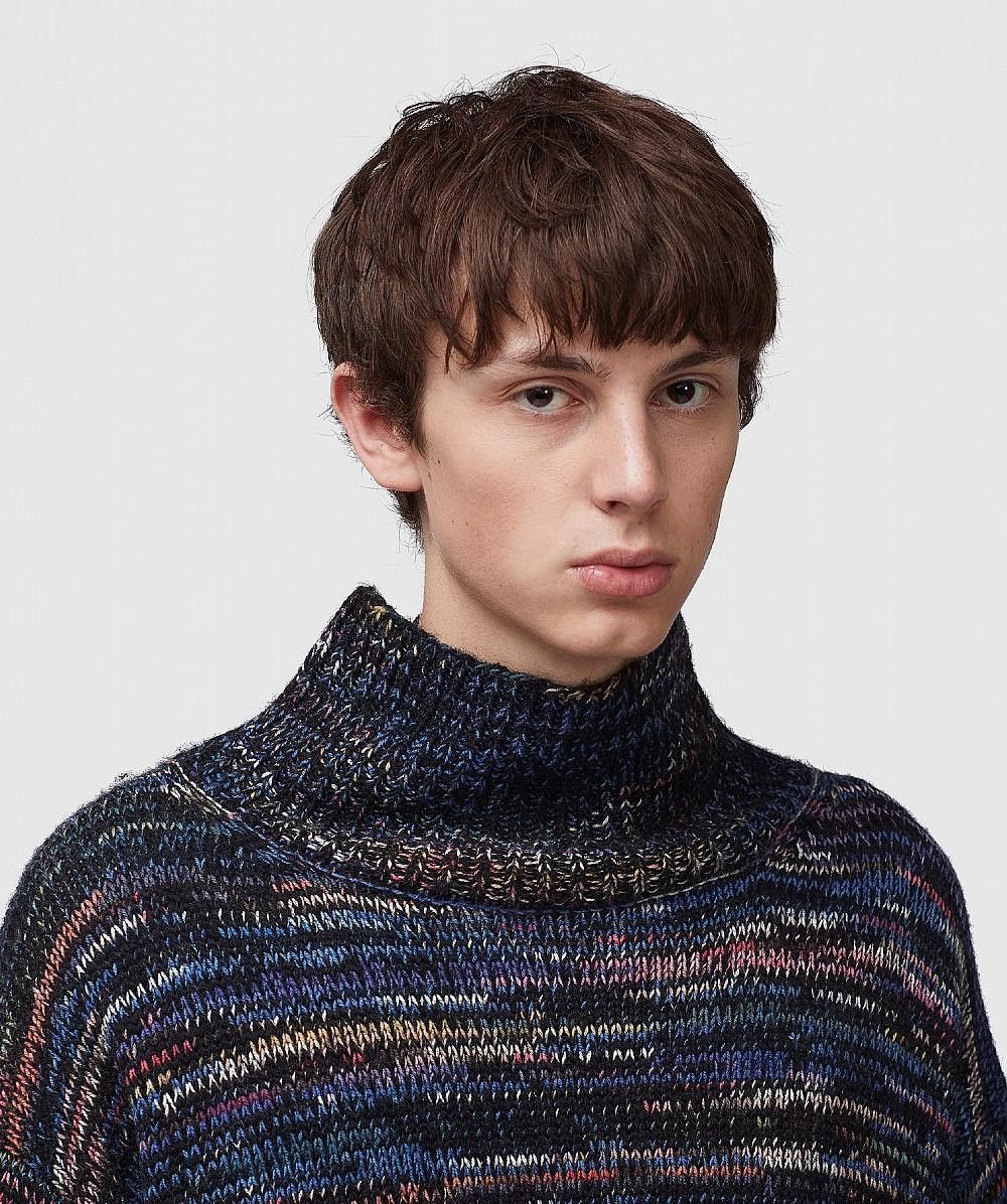 Dries Van Noten Dries Van Noten FW19 Tanish Sweater - Black Marled Wool Size US M / EU 48-50 / 2 - 3 Thumbnail