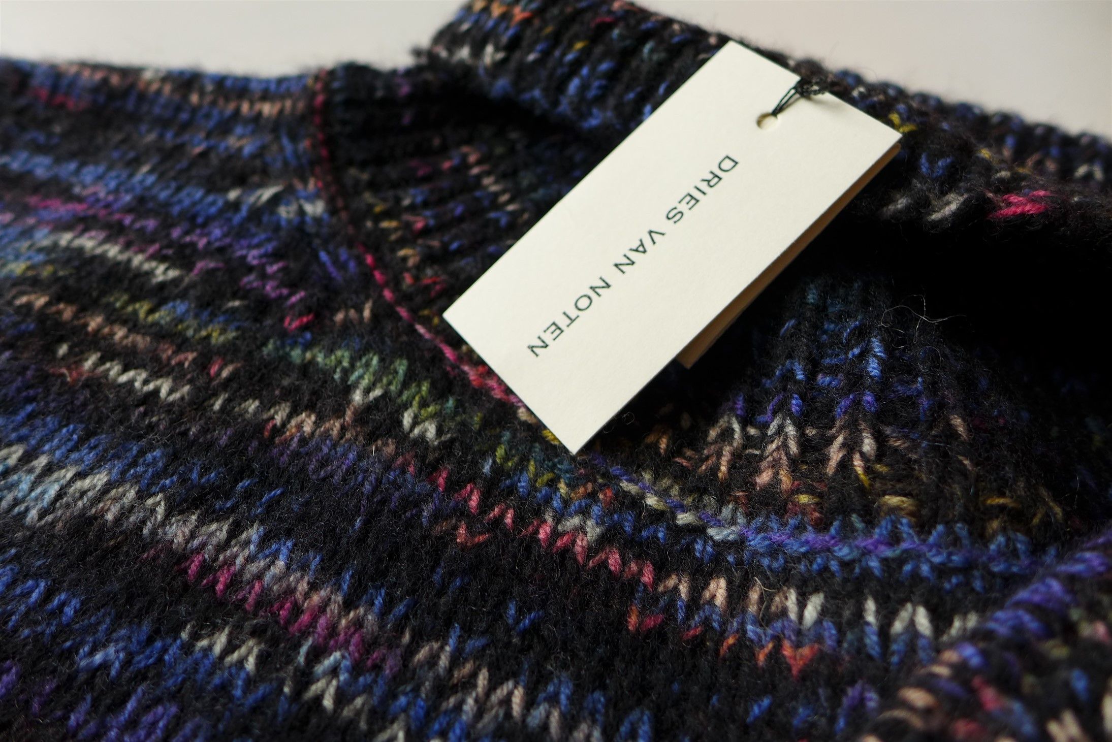 Dries Van Noten Dries Van Noten FW19 Tanish Sweater - Black Marled Wool Size US M / EU 48-50 / 2 - 19 Thumbnail