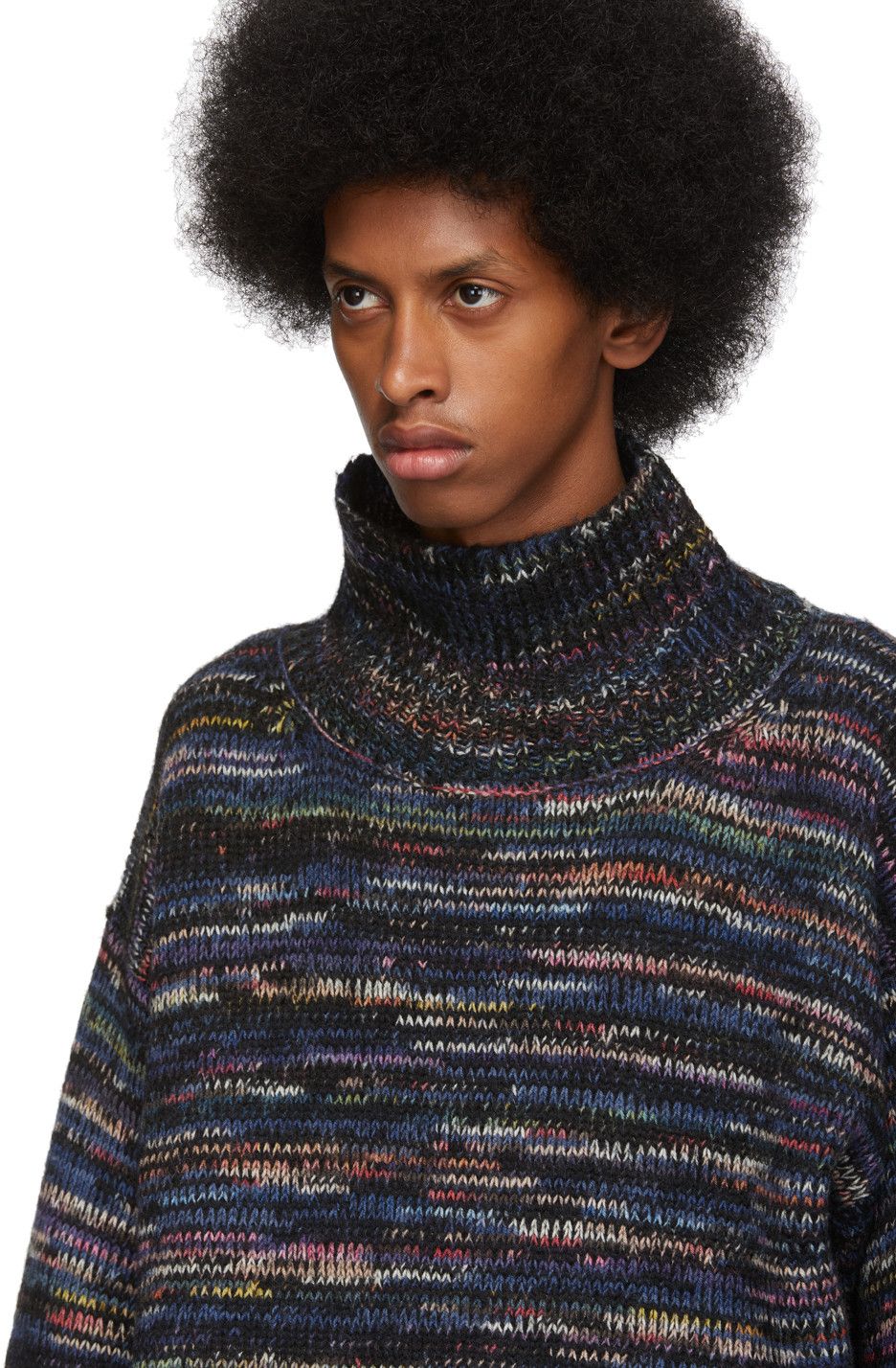 Dries Van Noten Dries Van Noten FW19 Tanish Sweater - Black Marled Wool Size US M / EU 48-50 / 2 - 8 Thumbnail