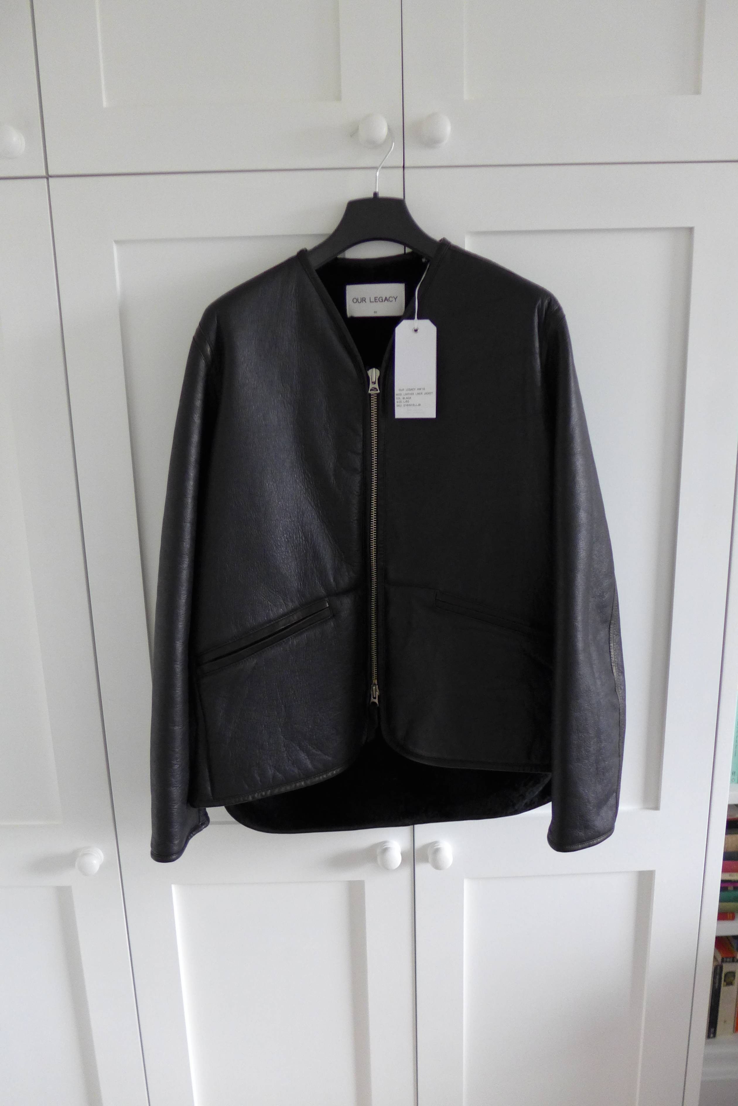 Our Legacy Our Legacy FW16 Liner Jacket - Black Leather Size US L / EU 52-54 / 3 - 7 Thumbnail
