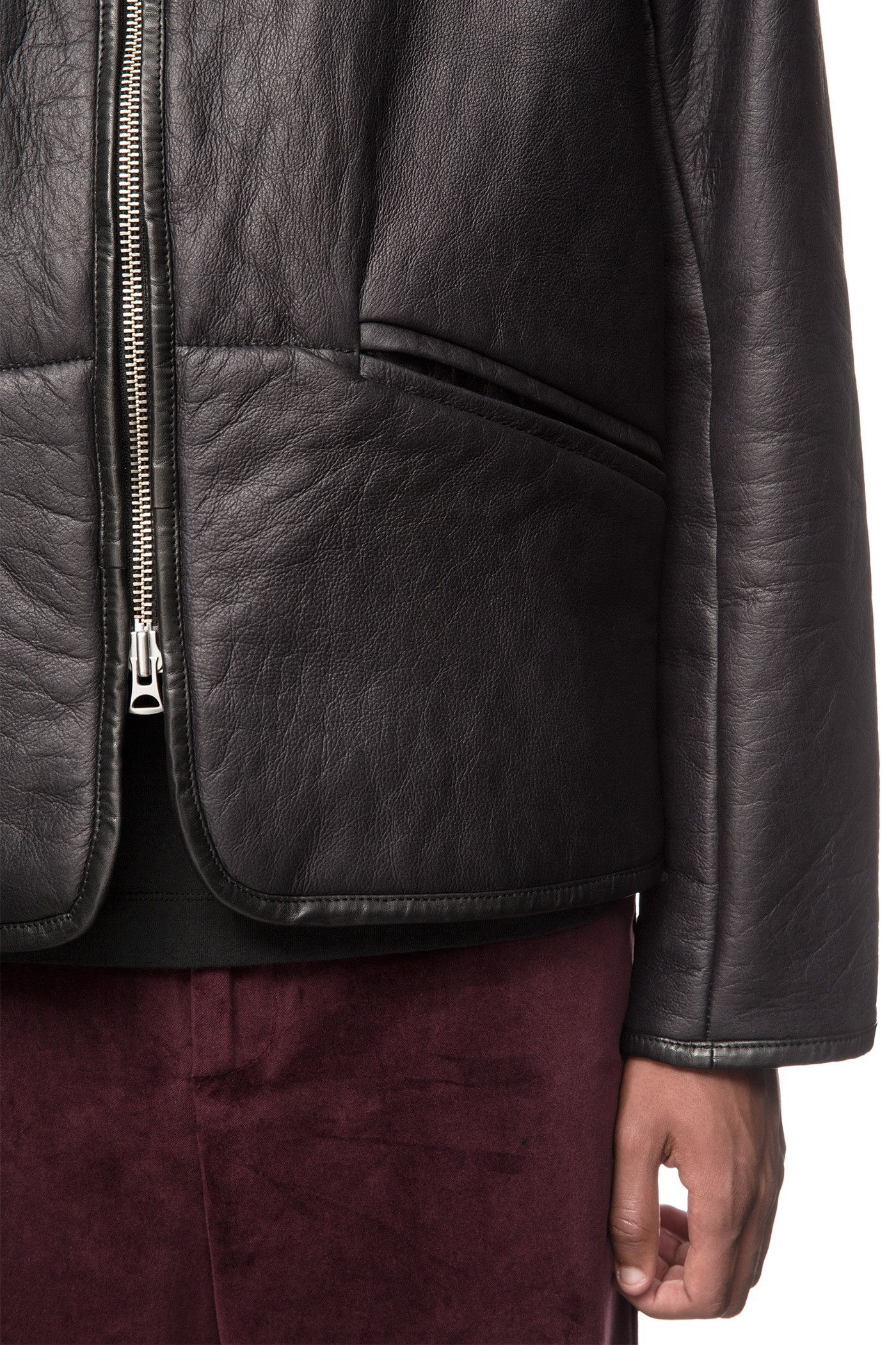 Our Legacy Our Legacy FW16 Liner Jacket - Black Leather Size US L / EU 52-54 / 3 - 3 Thumbnail