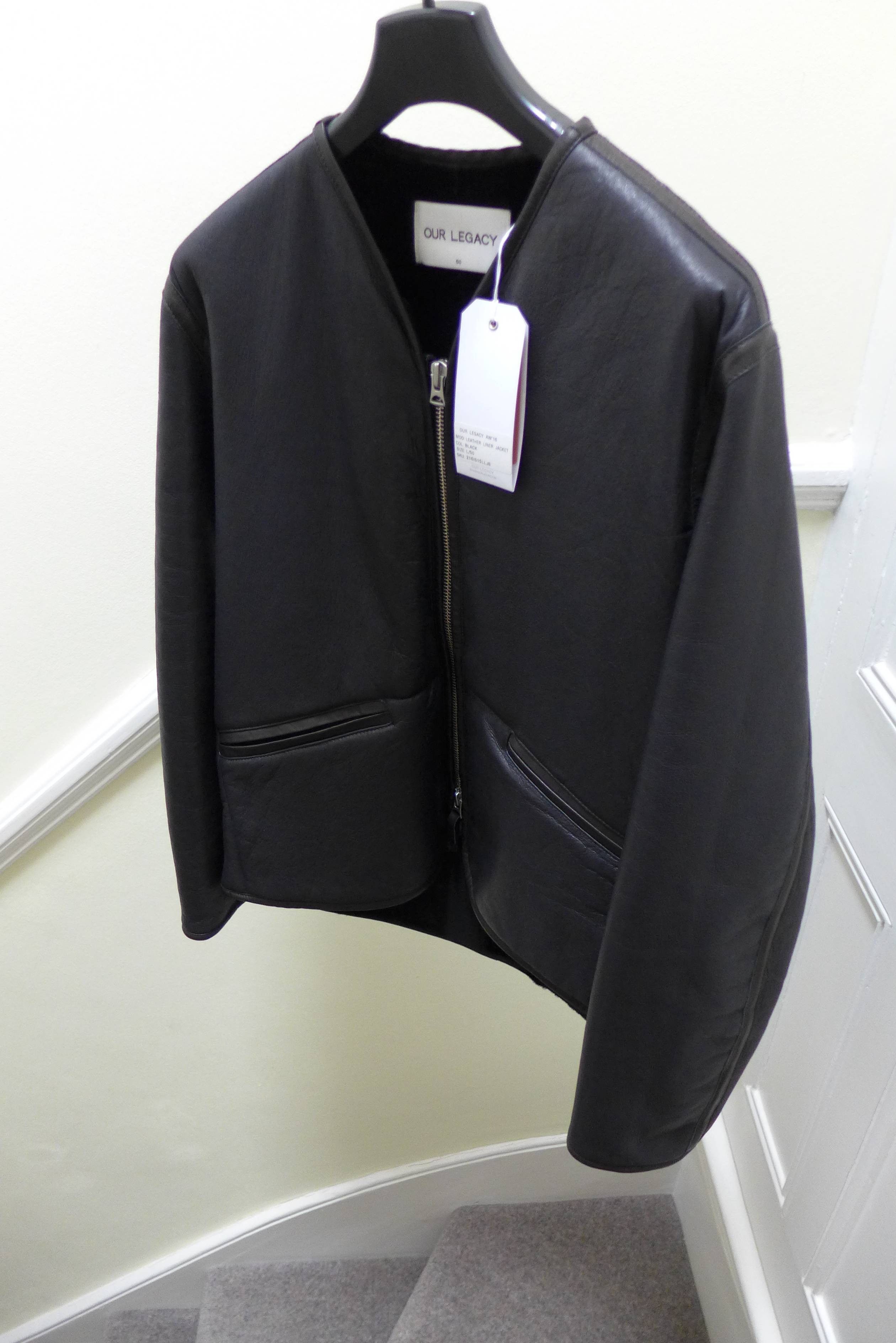 Our Legacy Our Legacy FW16 Liner Jacket - Black Leather Size US L / EU 52-54 / 3 - 13 Thumbnail