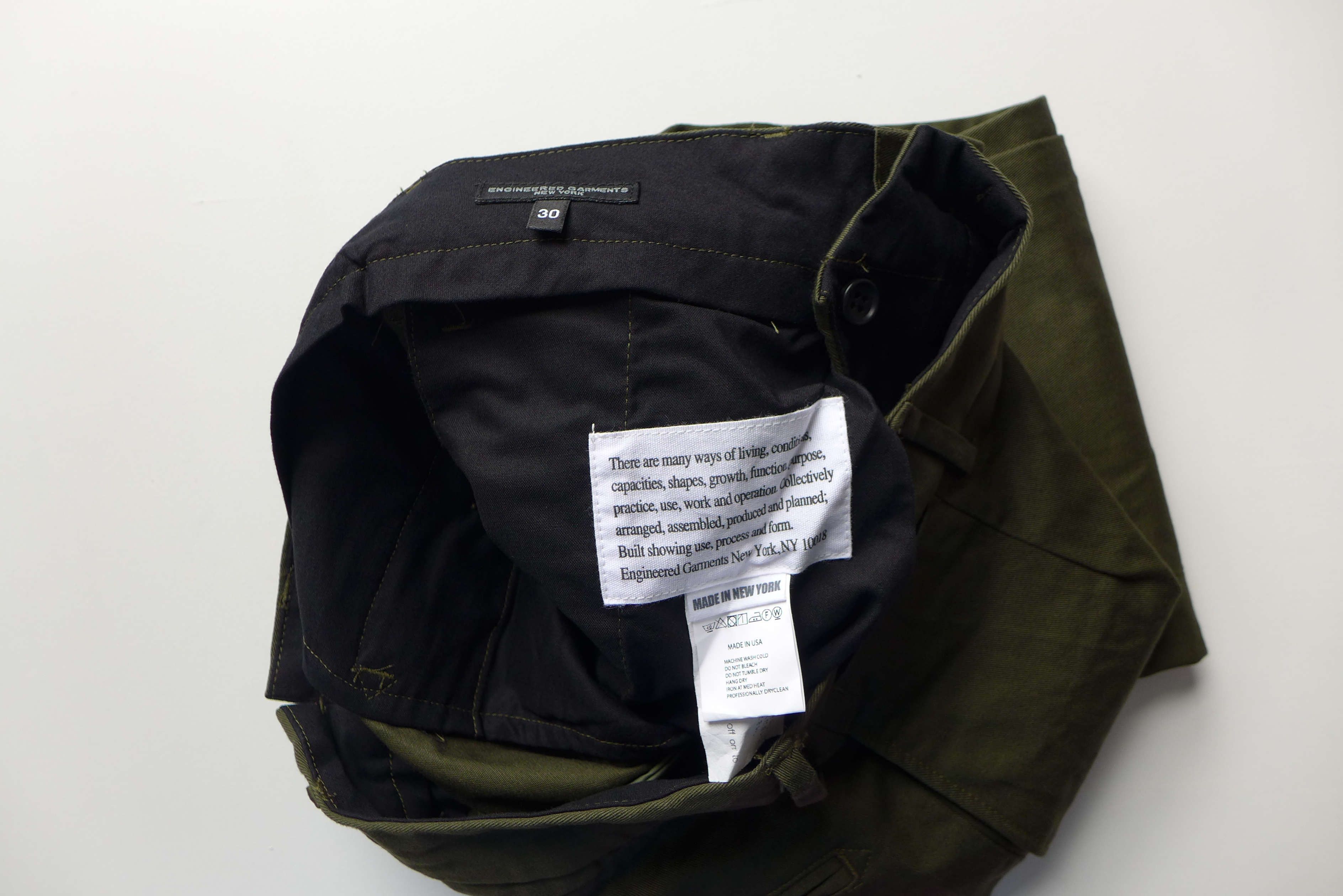 Engineered Garments Engineered Garments Andover Trousers - Olive Green Size US 30 / EU 46 - 10 Thumbnail