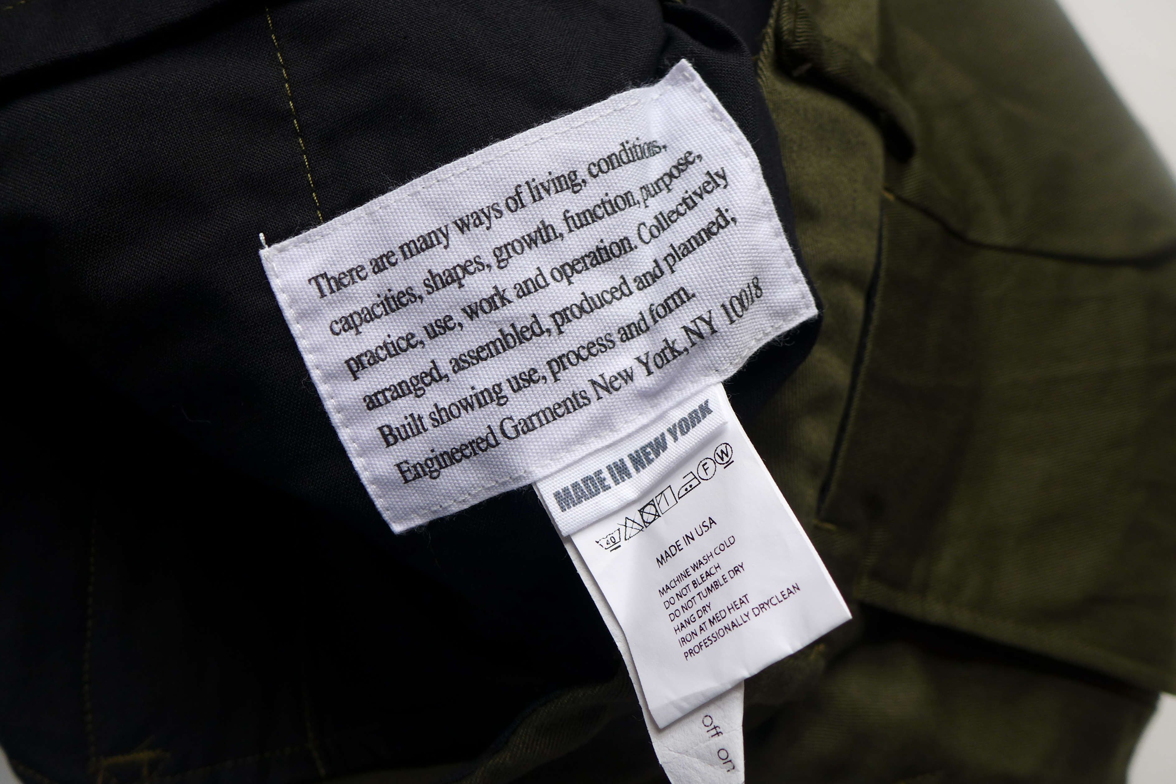 Engineered Garments Engineered Garments Andover Trousers - Olive Green Size US 30 / EU 46 - 11 Thumbnail
