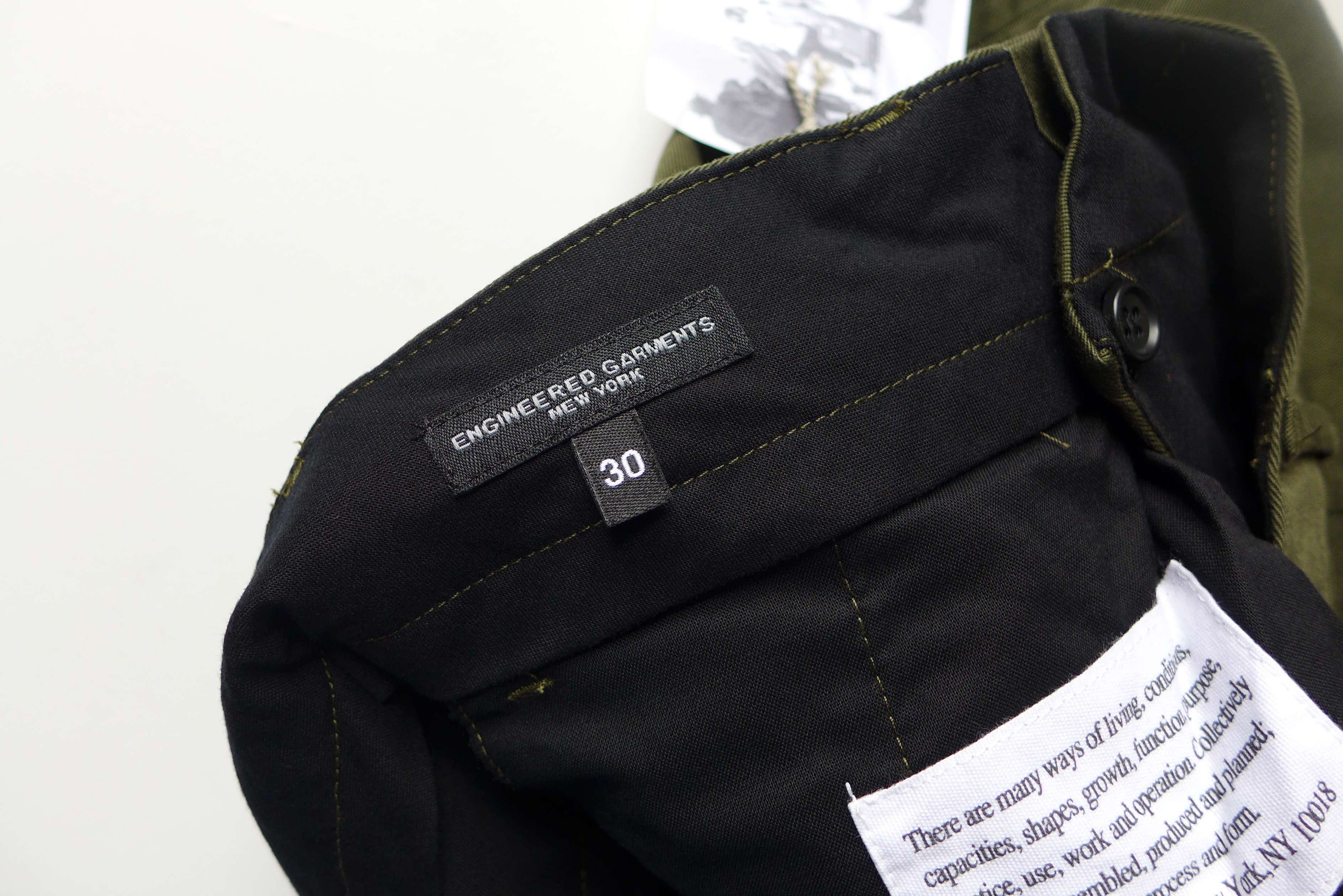 Engineered Garments Engineered Garments Andover Trousers - Olive Green Size US 30 / EU 46 - 12 Thumbnail