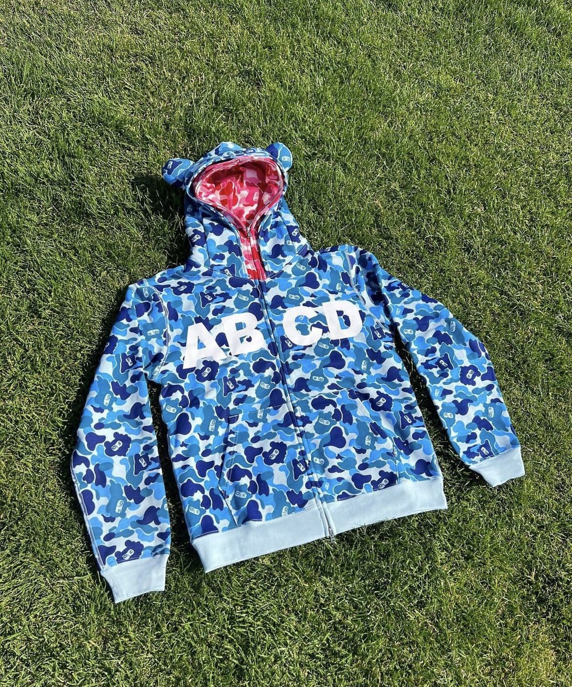 image of Individual Designer Jose Wong Abcd Double Layer Hoodie, Men's (Size XL)