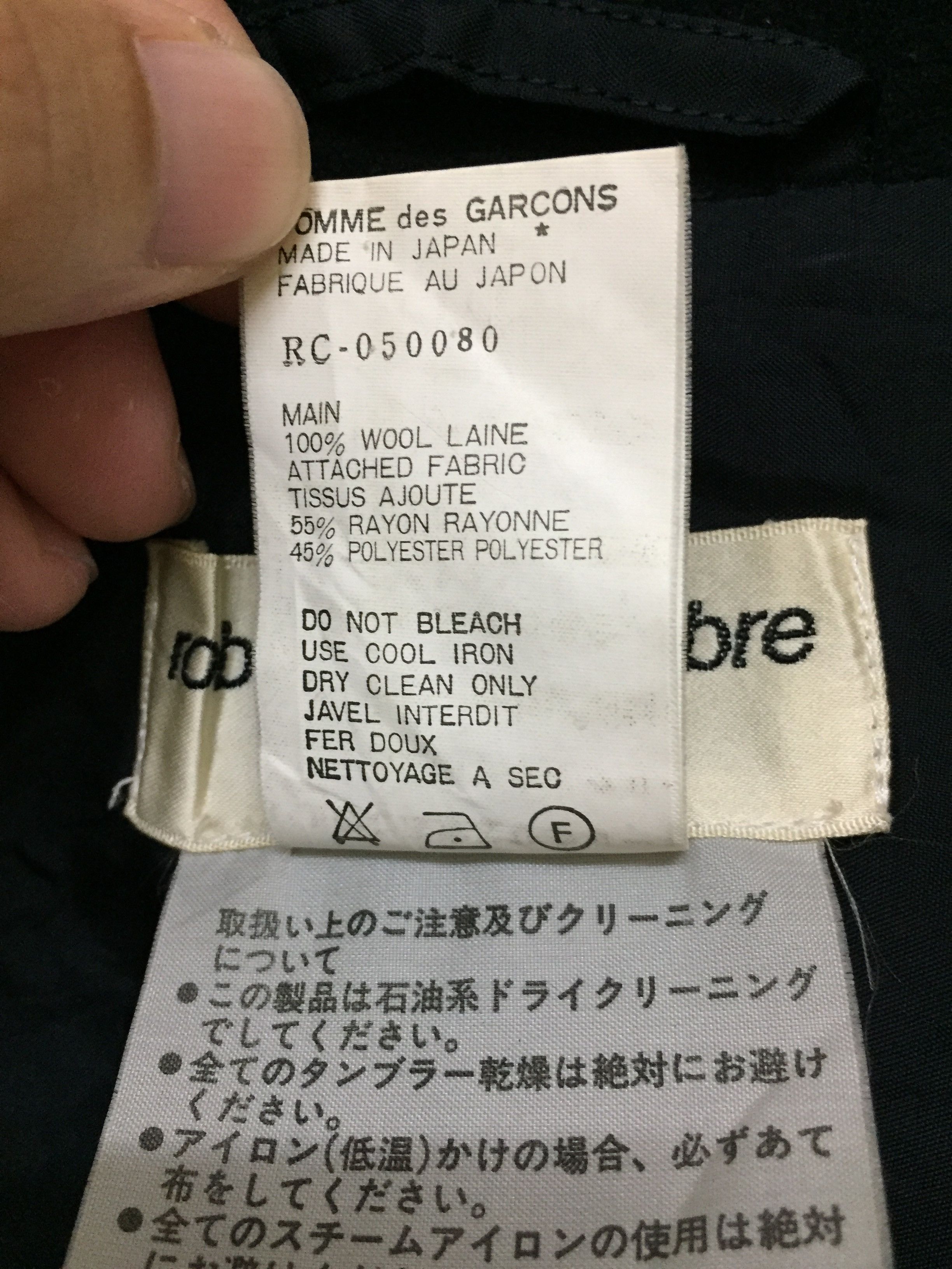 Comme des Garcons AW1991 Bat poncho Wool rayon Size L / US 10 / IT 46 - 10 Thumbnail
