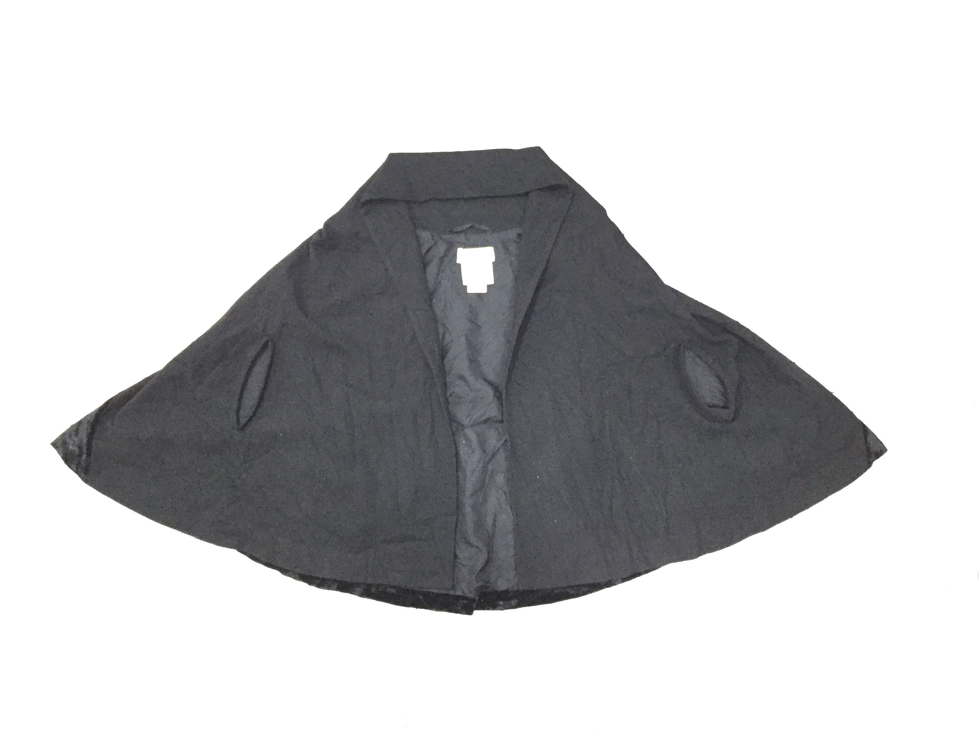 Comme des Garcons AW1991 Bat poncho Wool rayon Size L / US 10 / IT 46 - 2 Thumbnail
