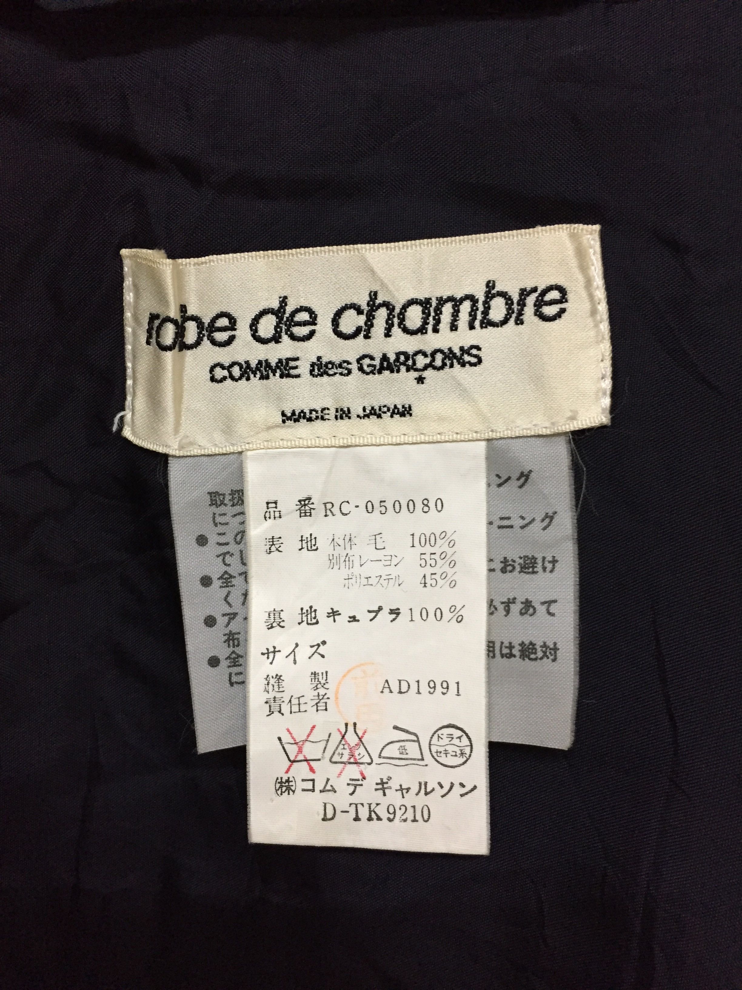 Comme des Garcons AW1991 Bat poncho Wool rayon Size L / US 10 / IT 46 - 9 Thumbnail