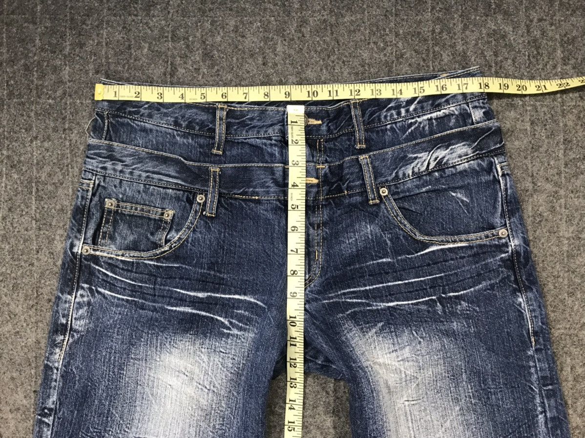 Japanese Brand Back & Forth Double Waist Wing Printed Denim Jeans Size US 36 / EU 52 - 11 Thumbnail