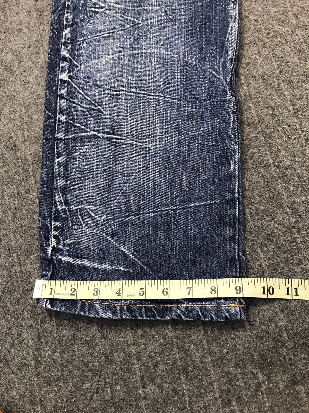Japanese Brand Back & Forth Double Waist Wing Printed Denim Jeans Size US 36 / EU 52 - 14 Thumbnail