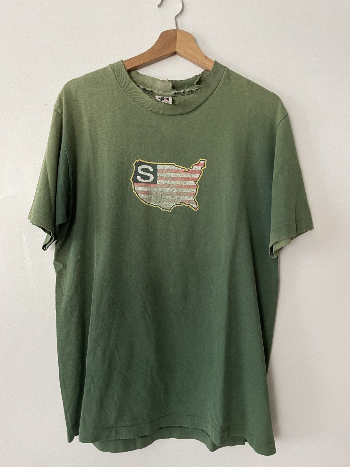 Vintage Vintage faded Stüssy tee | Grailed