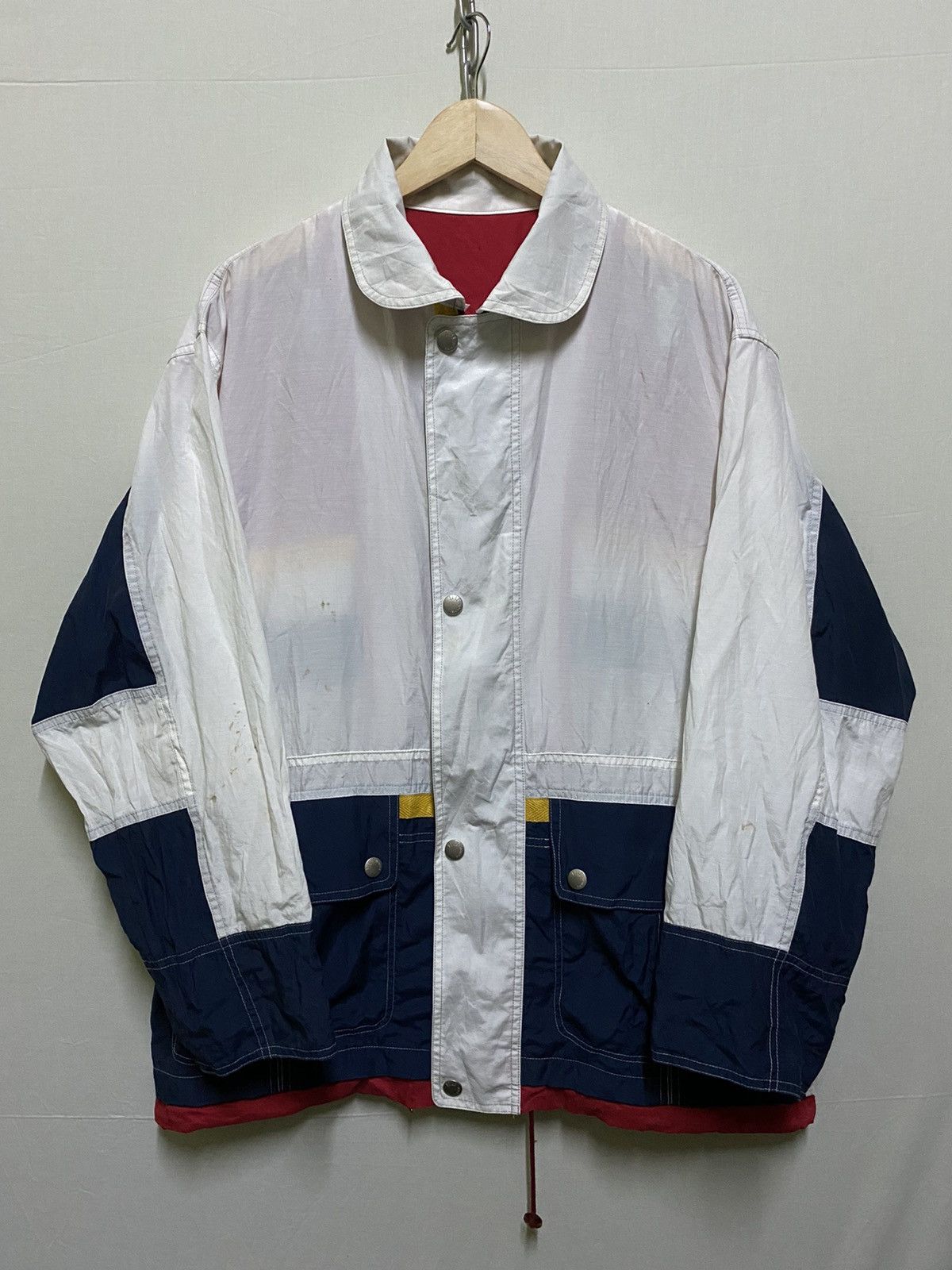 Designer × Japanese Brand Elle Homme Paris Colour Winbreaker Jacket Size US XL / EU 56 / 4 - 1 Thumbnail