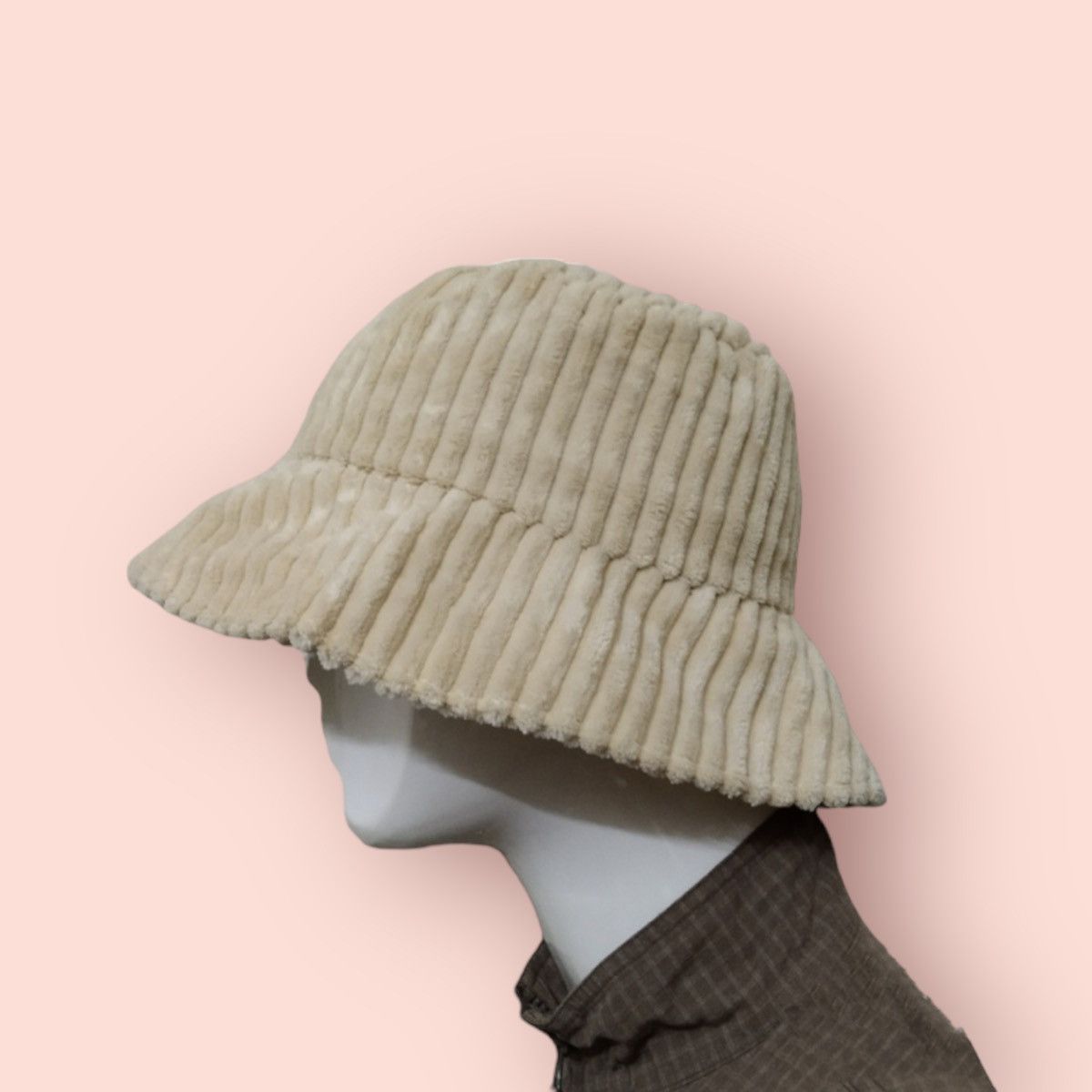 Edition Japan × Vintage VINTAGE WIDE STRIPED CORDUROY BUCKET HAT Size ONE SIZE - 1 Thumbnail