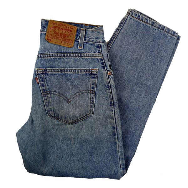 Vintage Vtg 90s 🔥 560 Loose Tapered Distressed Jeans 30x30 Size US 30 / EU 46 - 2 Preview