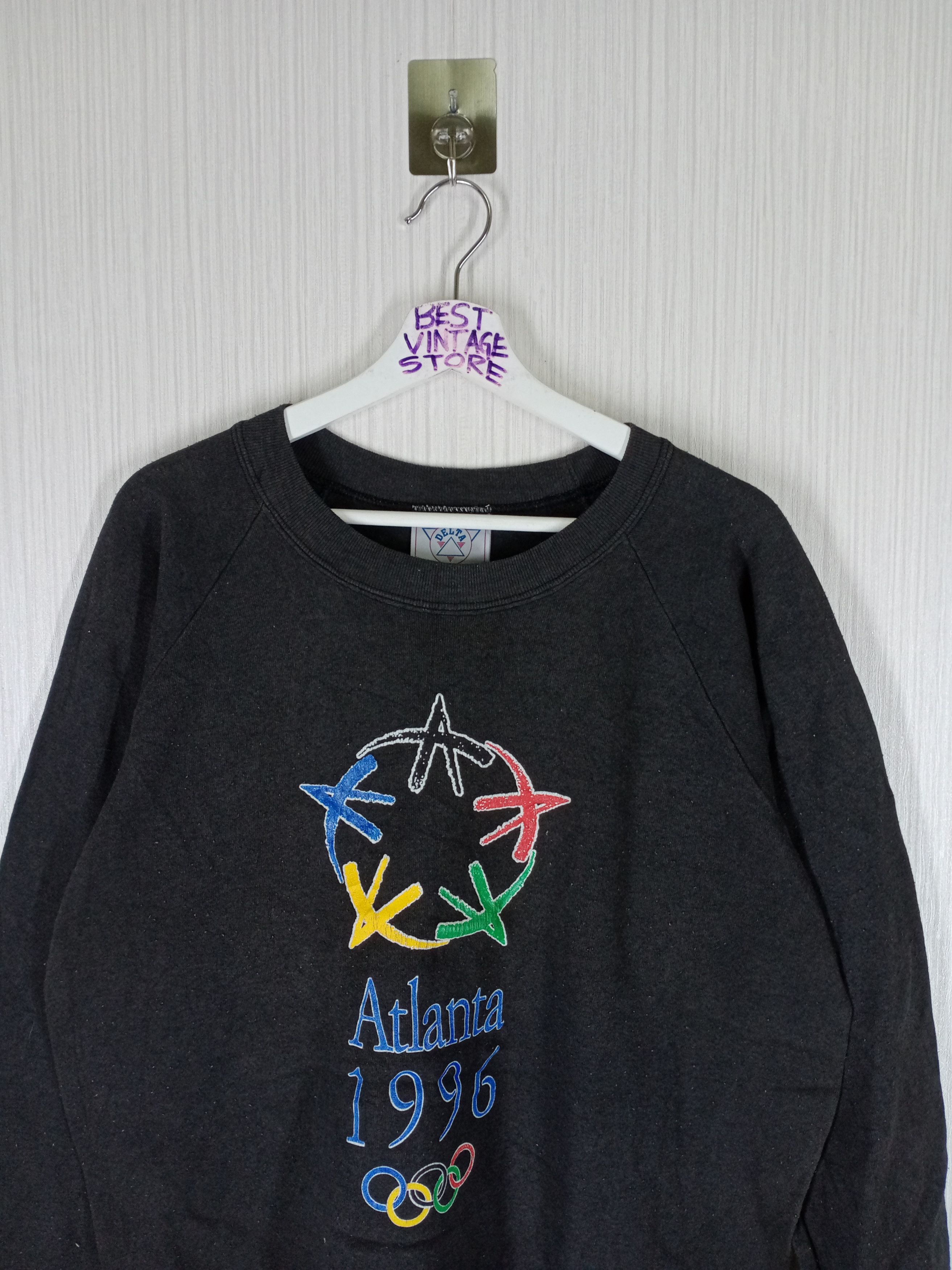USA Olympics Vintage Atlanta 1996 Olympic Games Big Logo Sweatshirt Size US L / EU 52-54 / 3 - 2 Thumbnail