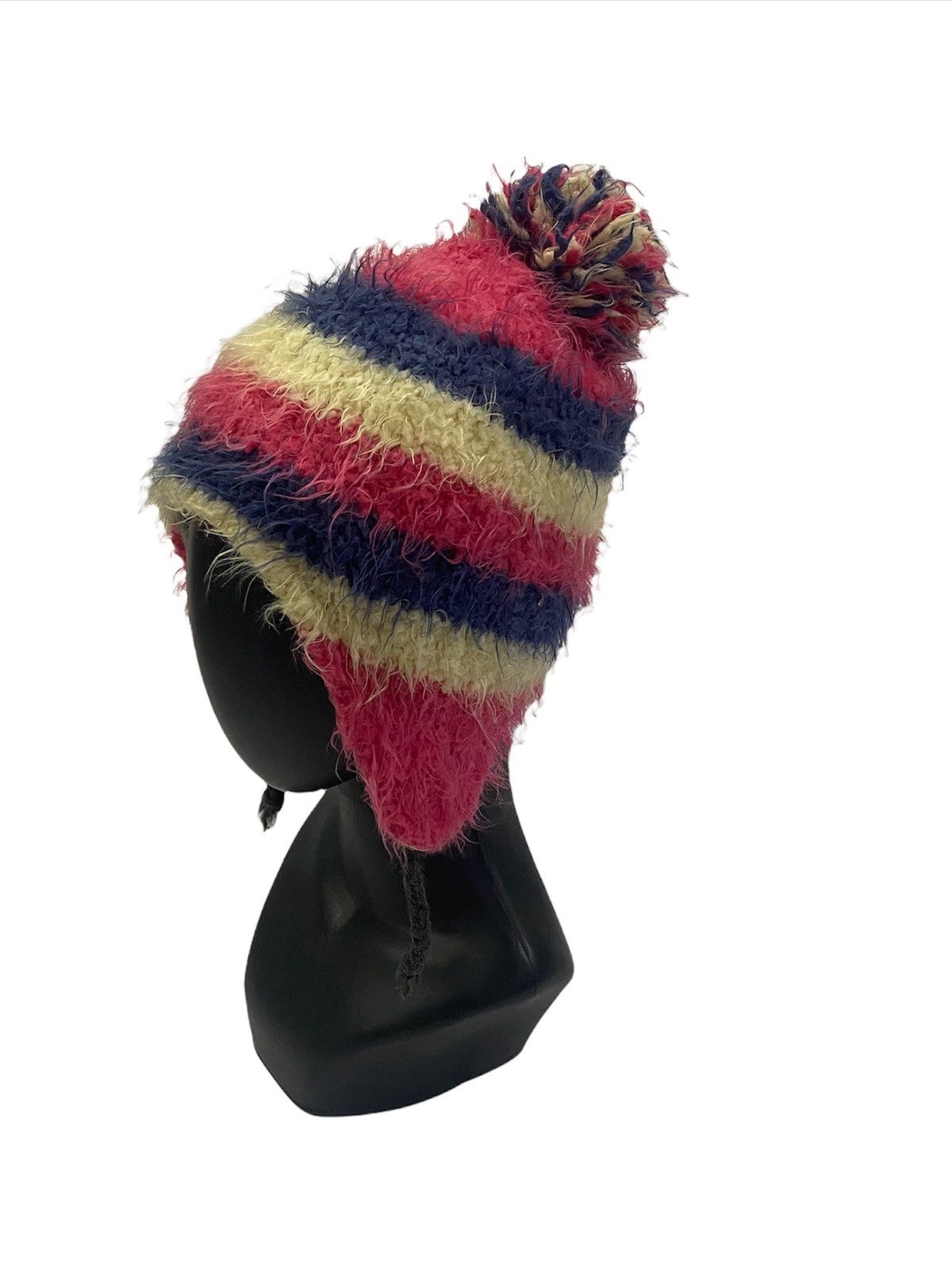 Japanese Brand Japanese Stripes Mohair Beanie Hats Size ONE SIZE - 1 Thumbnail