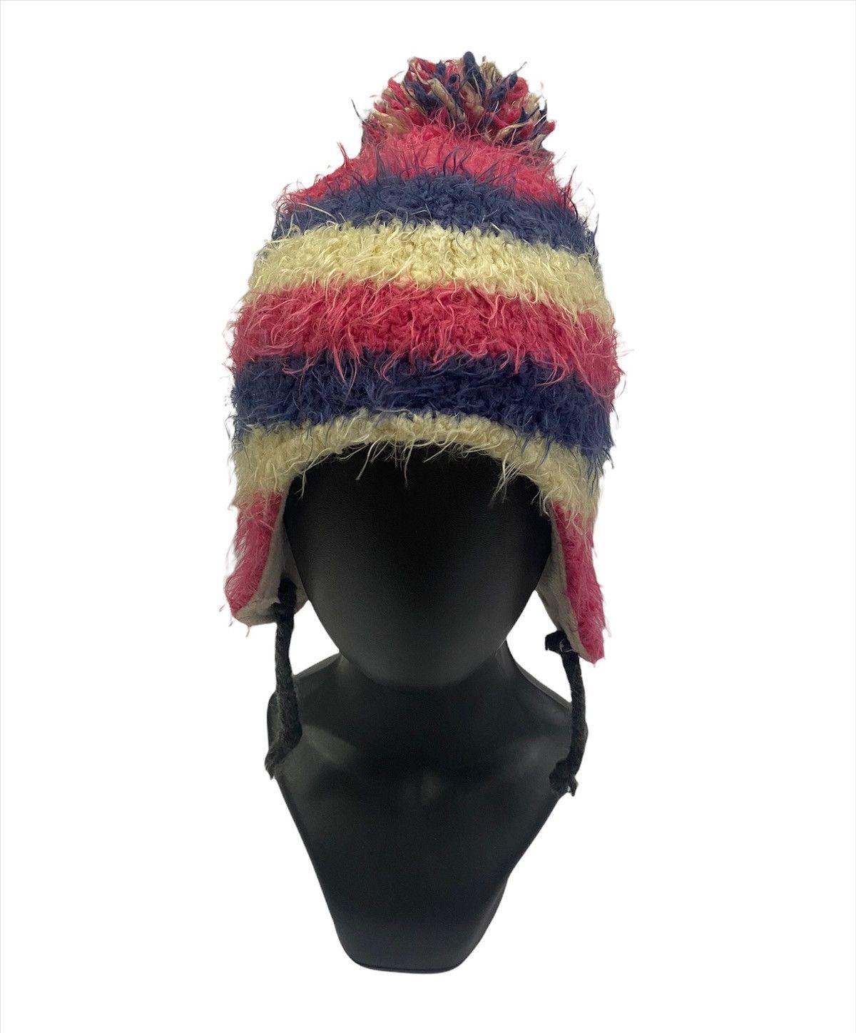 Japanese Brand Japanese Stripes Mohair Beanie Hats Size ONE SIZE - 2 Thumbnail