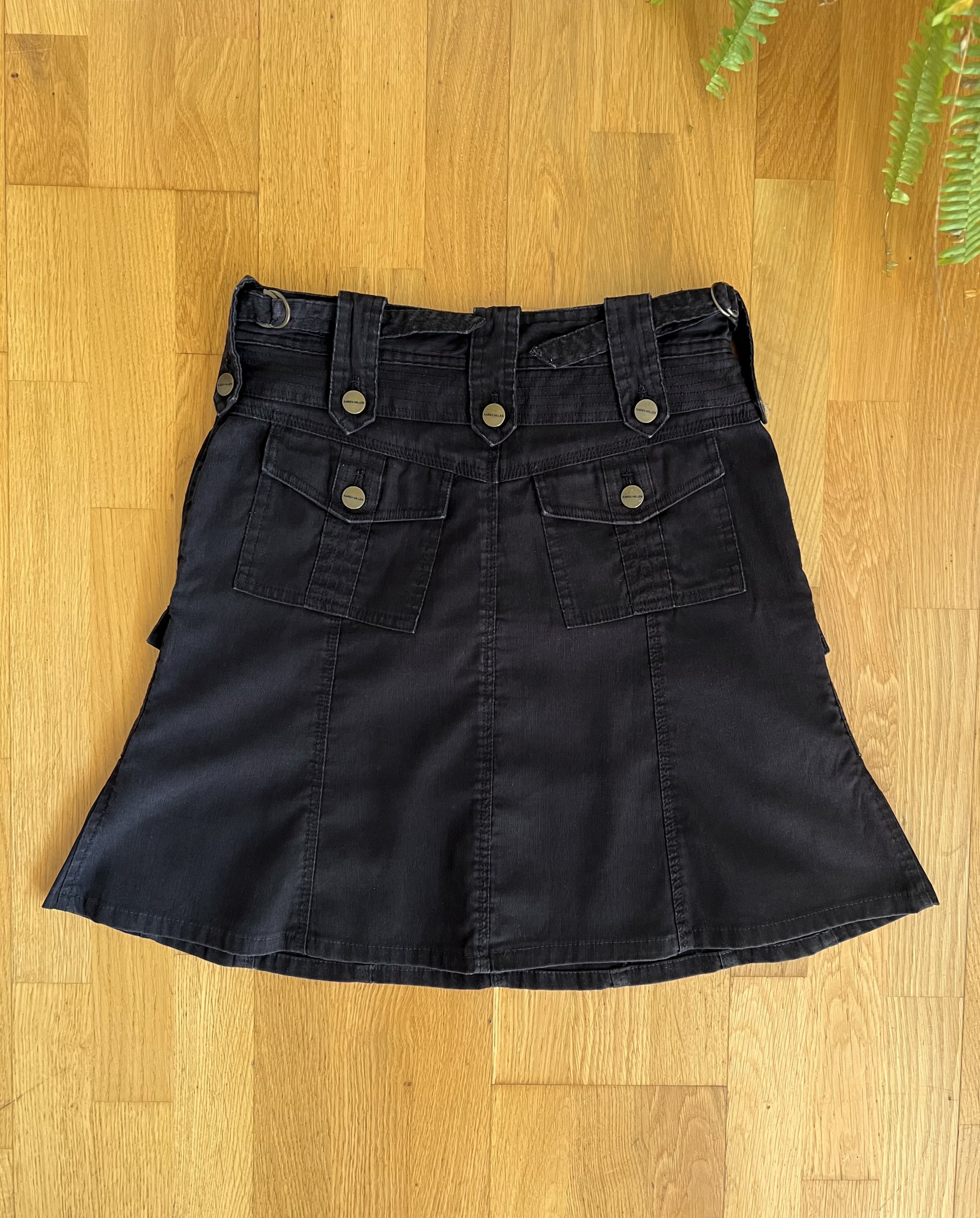 Japanese Brand 😍Y2K Karen Millen Cargo Multipocket Denim Skirt Size 27" / US 4 / IT 40 - 13 Thumbnail
