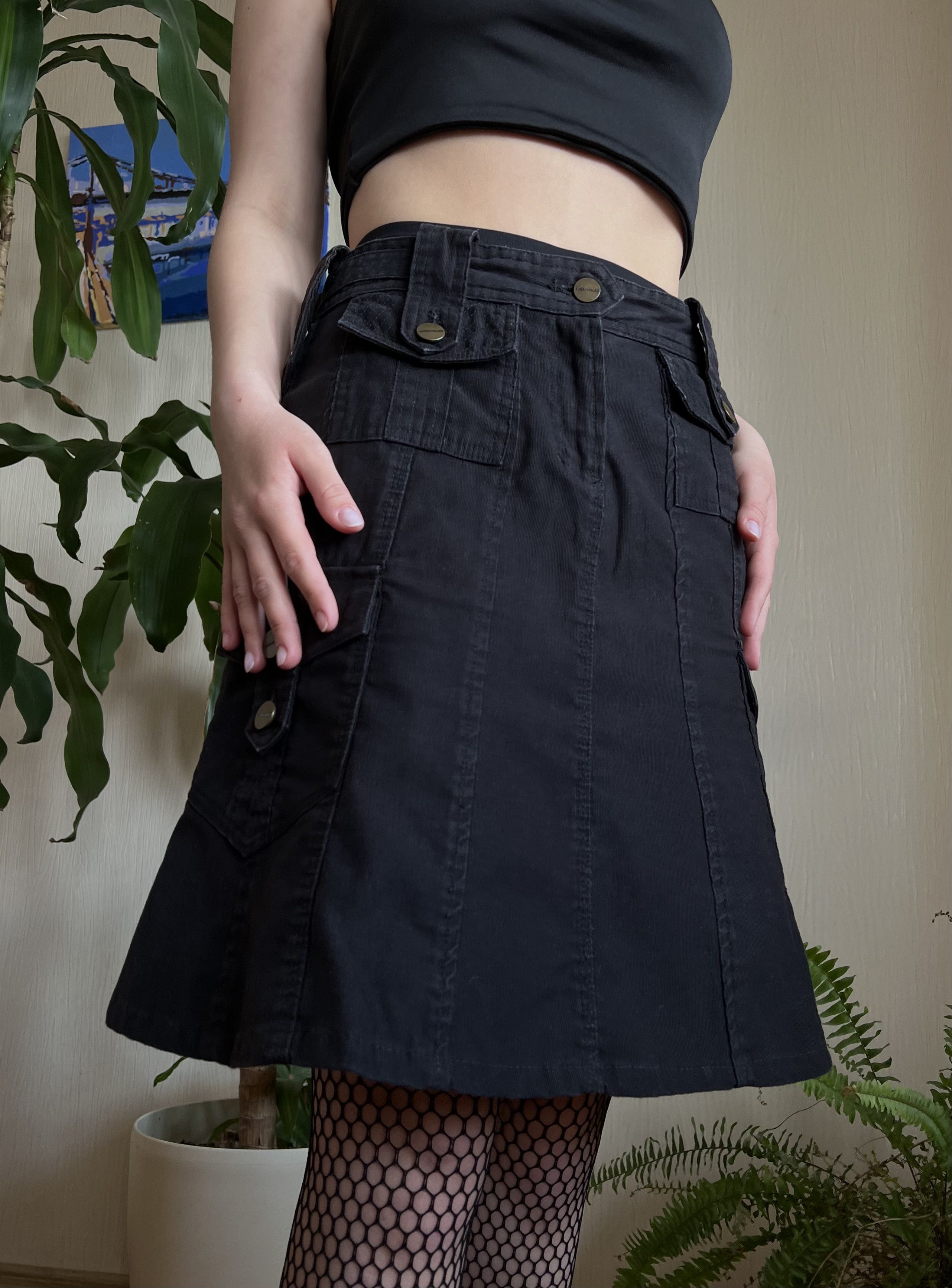 Japanese Brand 😍Y2K Karen Millen Cargo Multipocket Denim Skirt Size 27" / US 4 / IT 40 - 6 Thumbnail