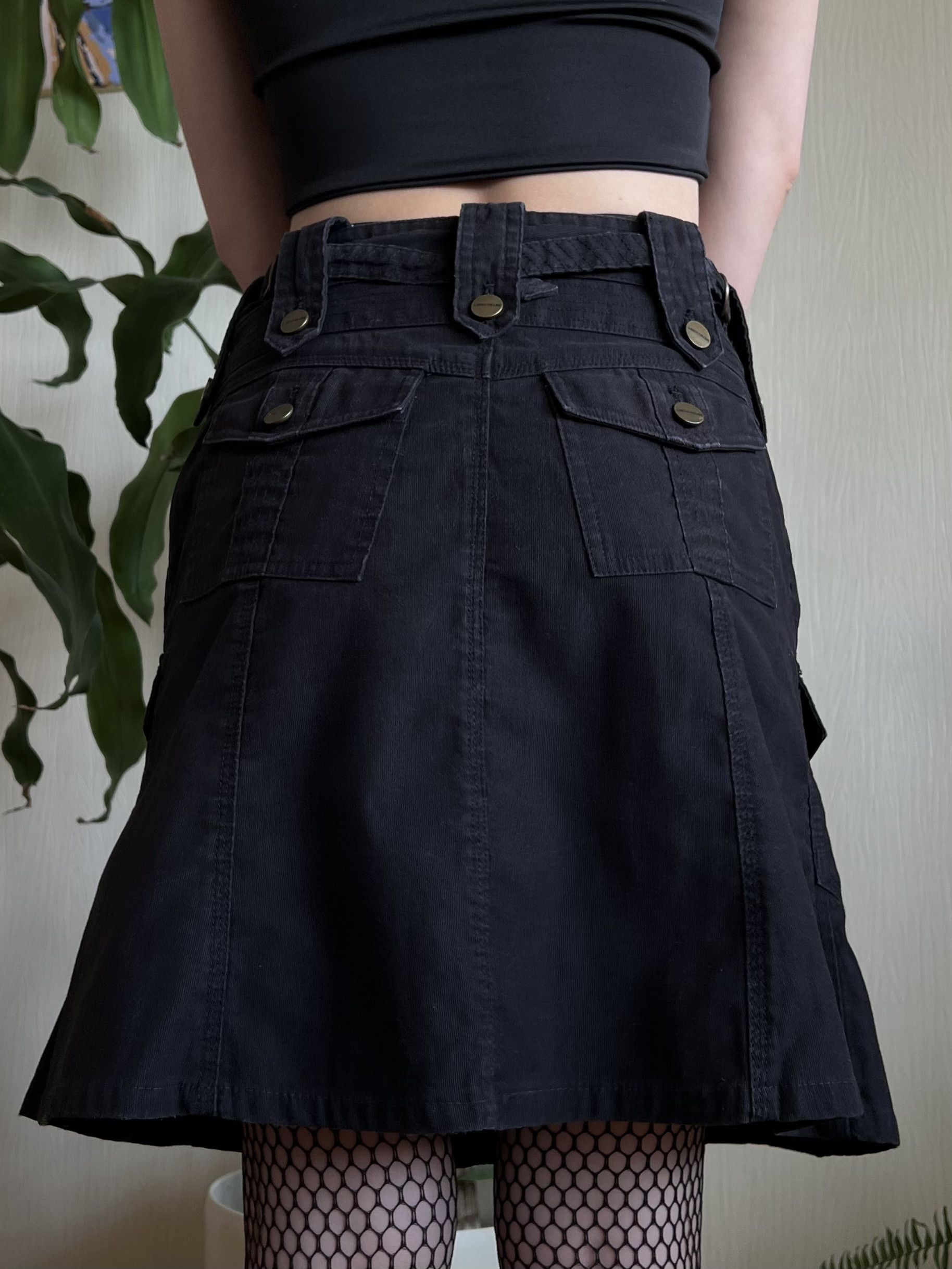 Japanese Brand 😍Y2K Karen Millen Cargo Multipocket Denim Skirt Size 27" / US 4 / IT 40 - 7 Thumbnail