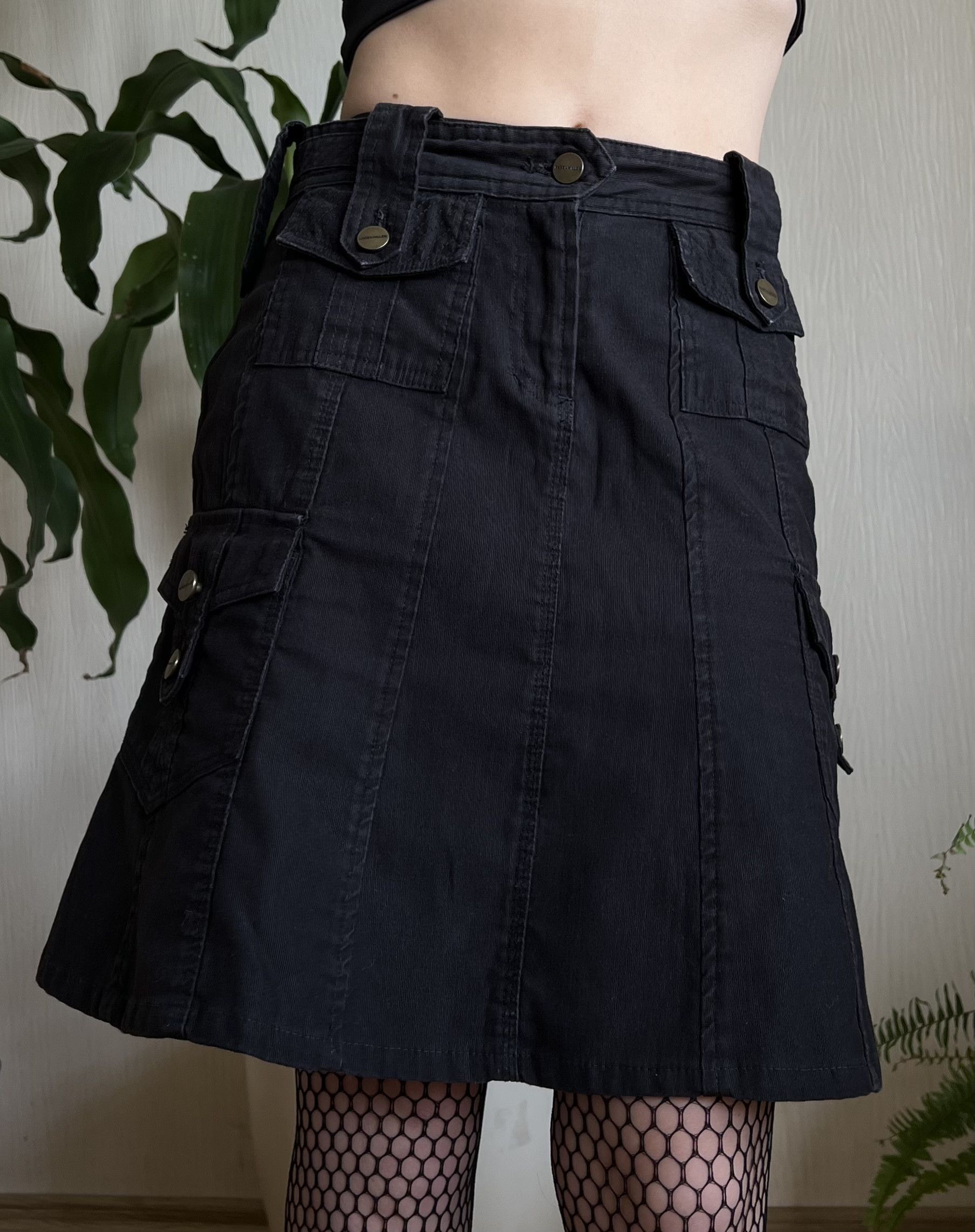 Japanese Brand 😍Y2K Karen Millen Cargo Multipocket Denim Skirt Size 27" / US 4 / IT 40 - 1 Thumbnail