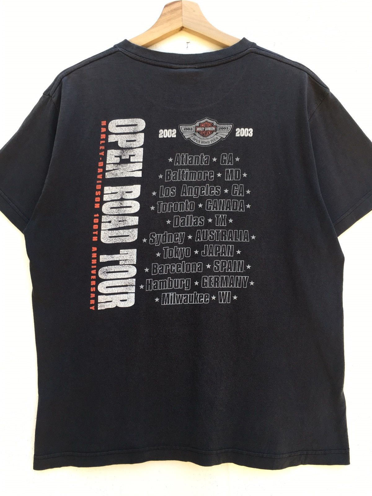 Harley Davidson Harley Davidson 100th Anniversary Open Road Tour Tshirt Size US L / EU 52-54 / 3 - 16 Thumbnail
