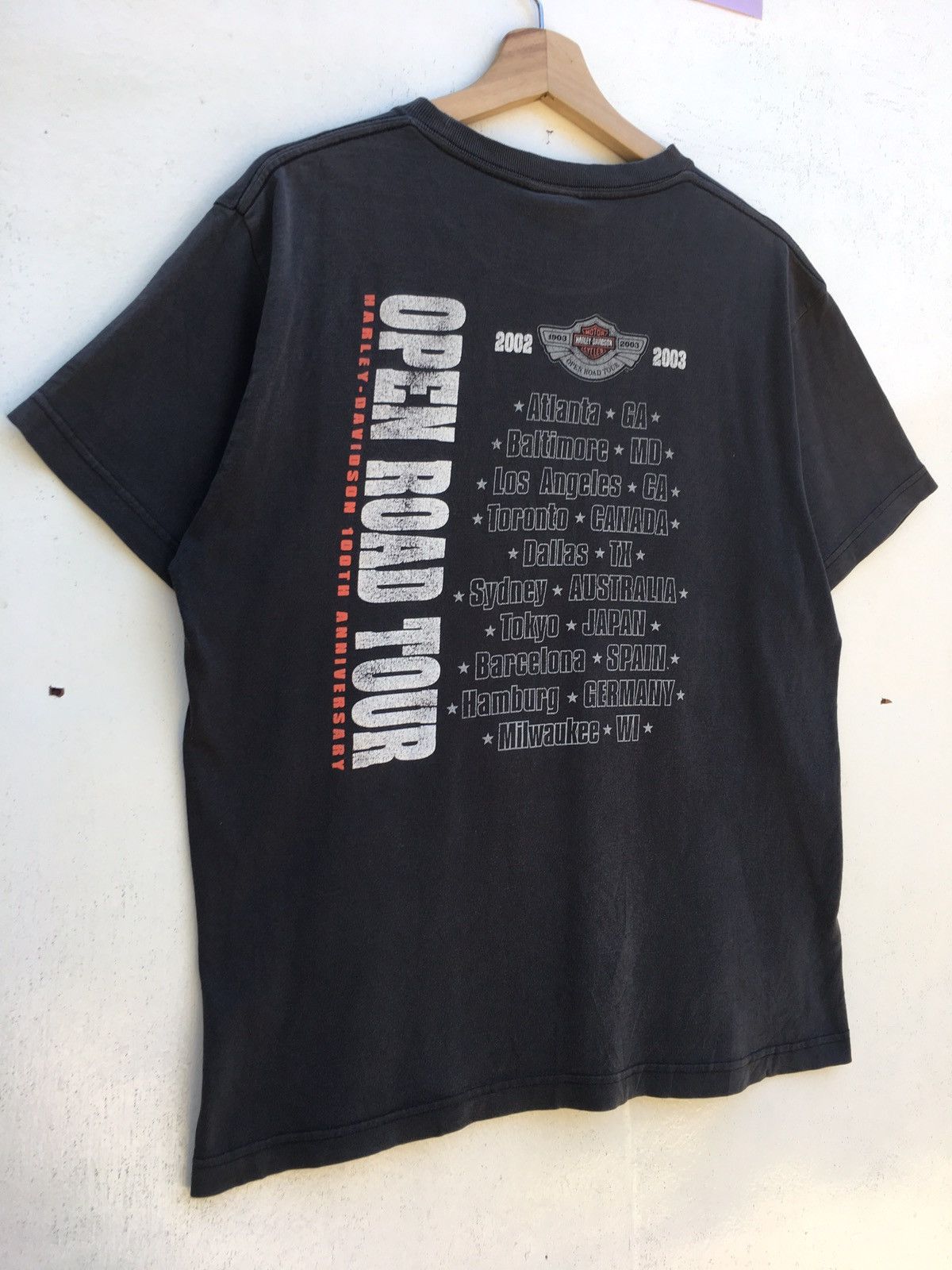 Harley Davidson Harley Davidson 100th Anniversary Open Road Tour Tshirt Size US L / EU 52-54 / 3 - 14 Thumbnail