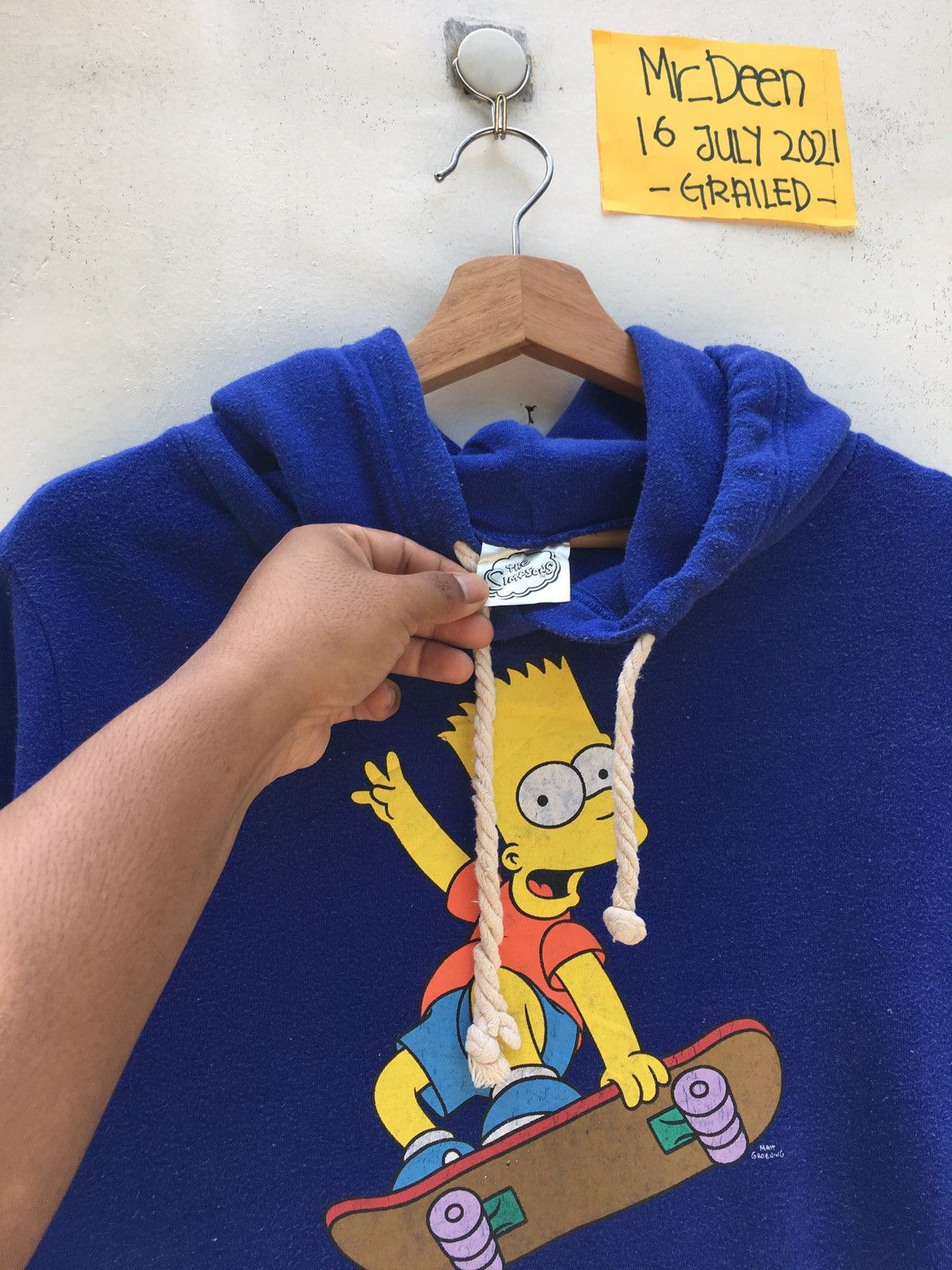 The Simpsons Vintage Bart Simpson Printed Hooded Sweatshirt Size US S / EU 44-46 / 1 - 8 Thumbnail