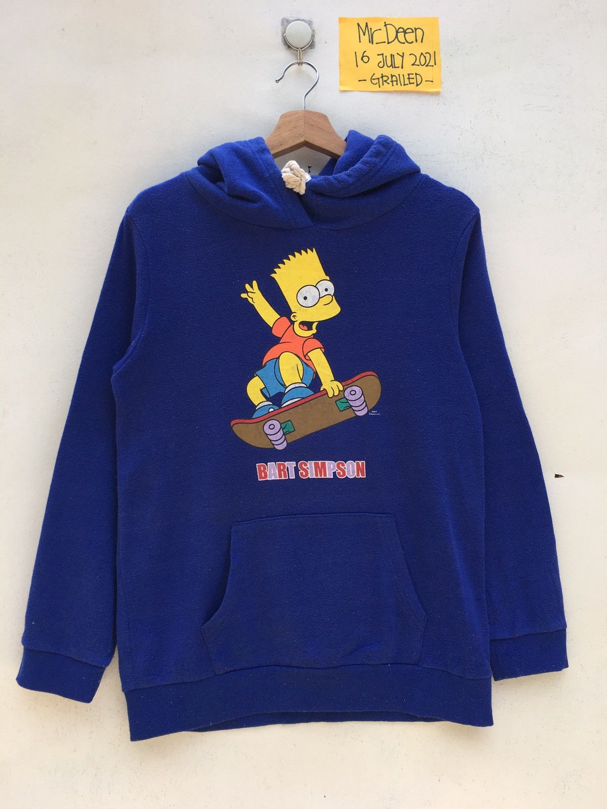 The Simpsons Vintage Bart Simpson Printed Hooded Sweatshirt Size US S / EU 44-46 / 1 - 1 Thumbnail