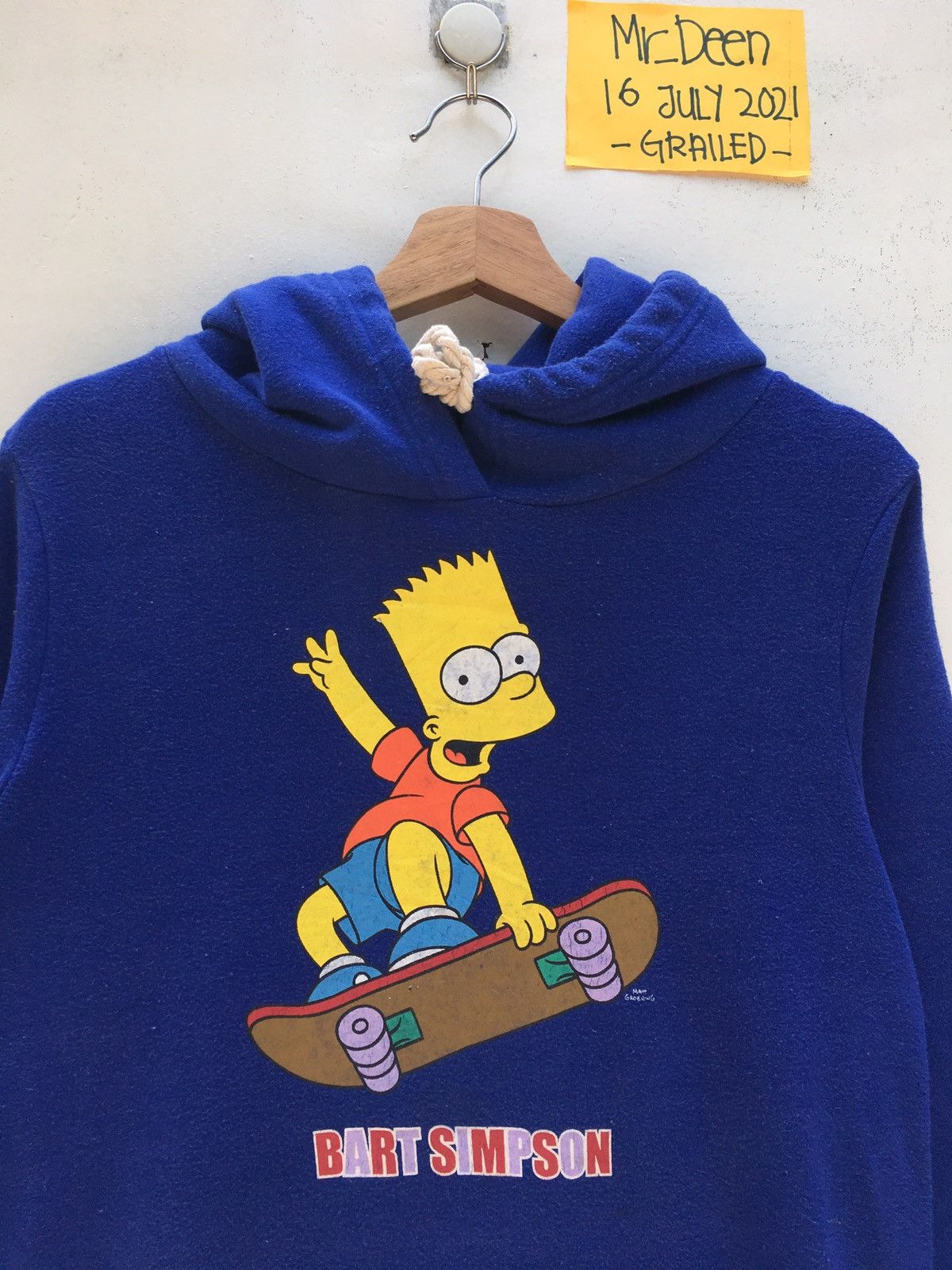 The Simpsons Vintage Bart Simpson Printed Hooded Sweatshirt Size US S / EU 44-46 / 1 - 5 Thumbnail