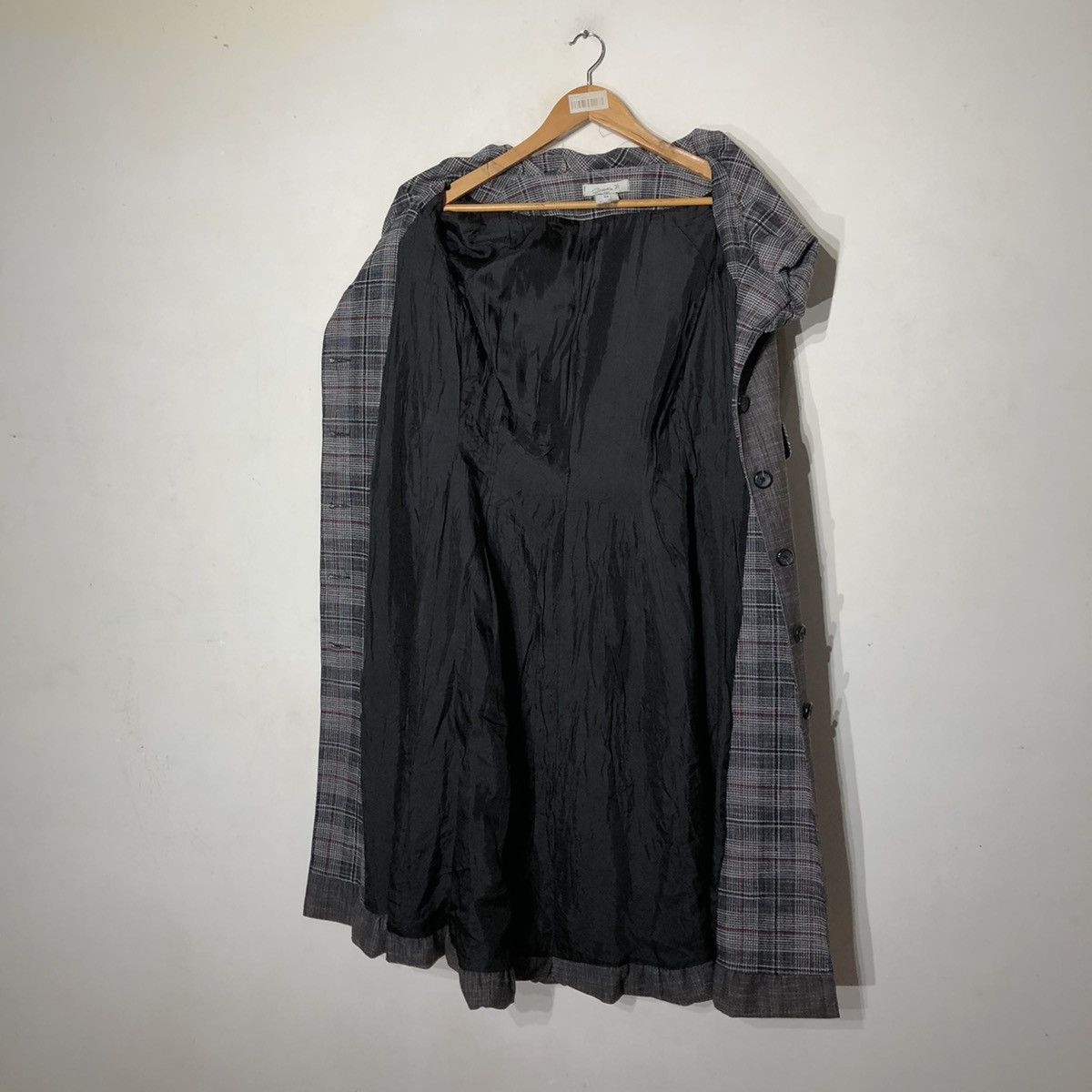 Vintage DOUBLE BREAST LONG JACKET FABRIC OF ITALY GRAVAION RI Size US S / EU 44-46 / 1 - 14 Thumbnail