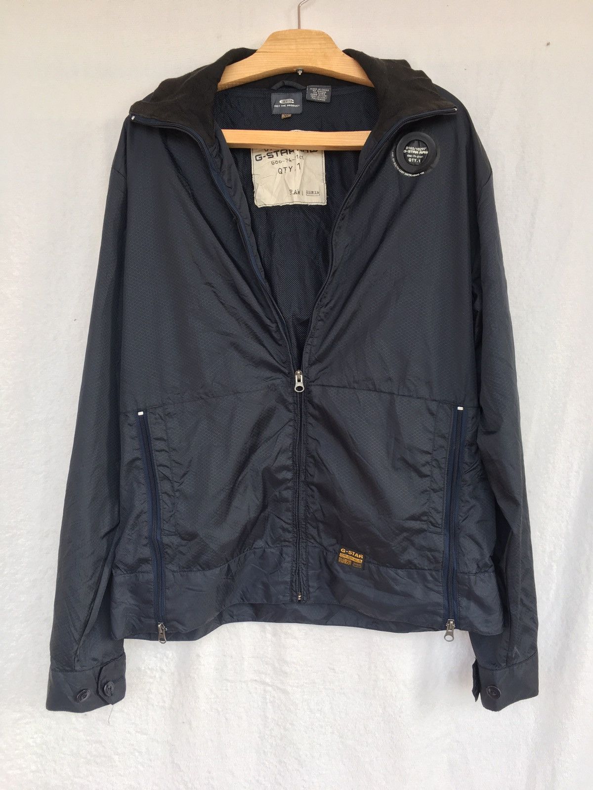 image of G Star Raw Light Breaker in Dark Blue, Men's (Size XL)